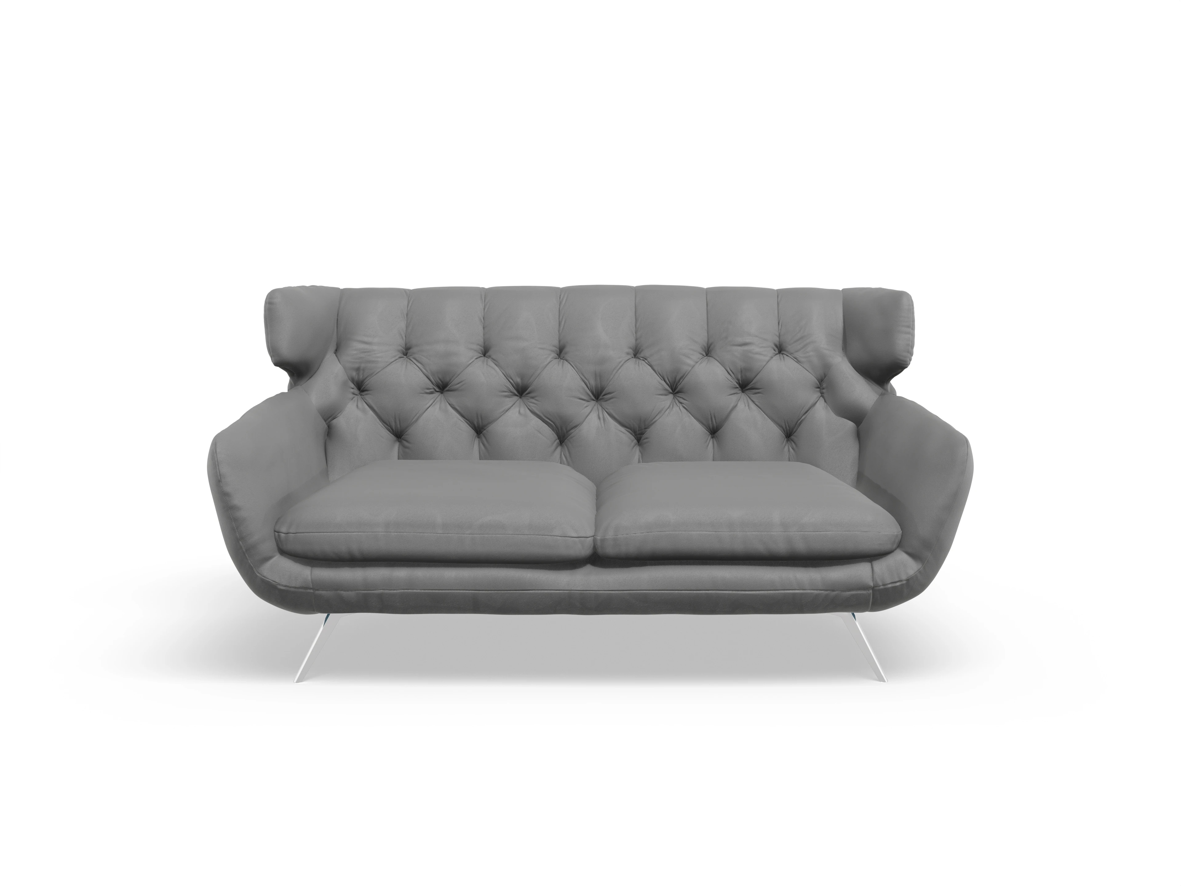 Seca 2-Sitzer Sofa Ansicht des Produktes Seca 2-Sitzer Sofa in Leder Grau