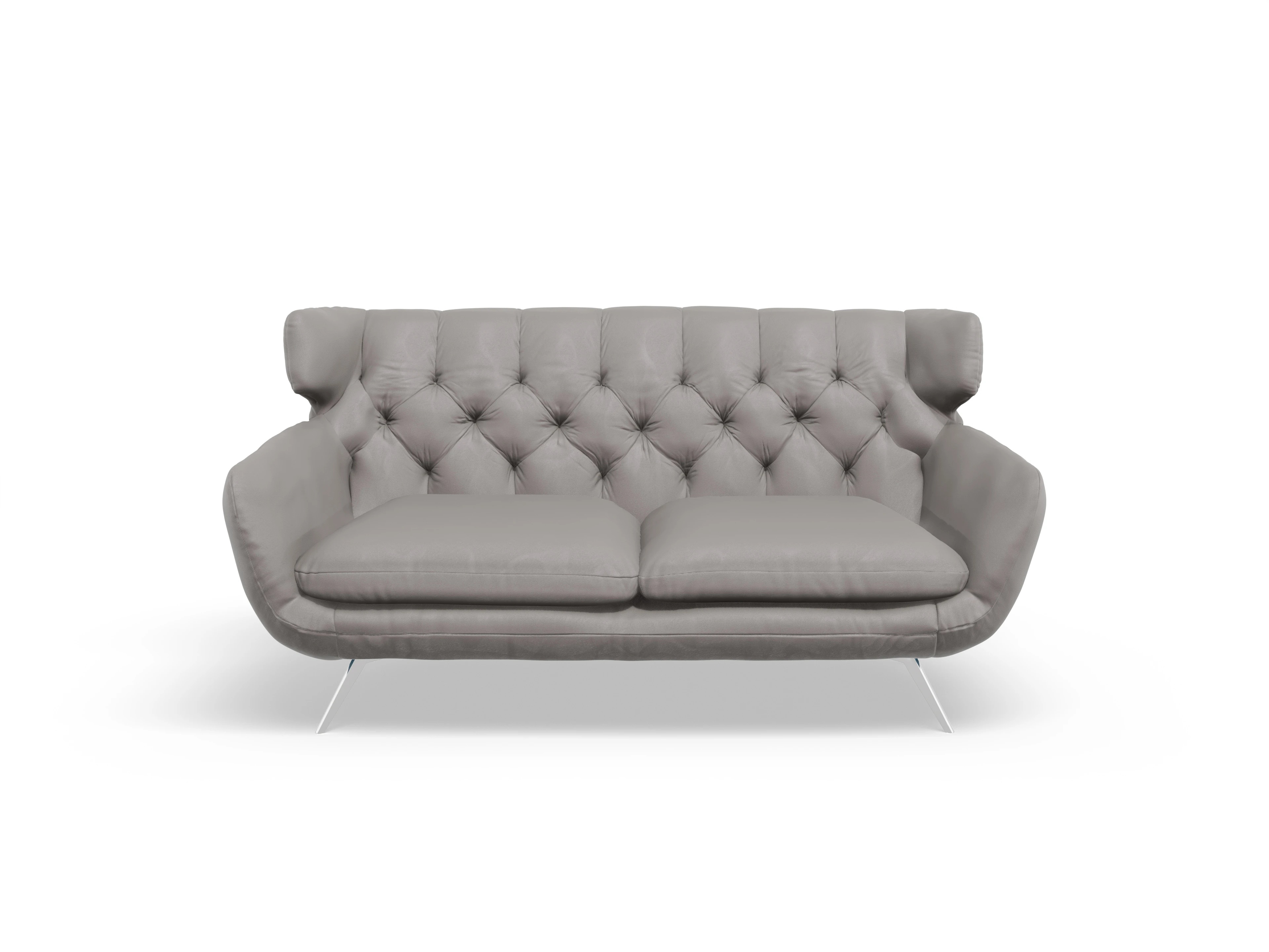 Ansicht des Produktes Seca 2-Sitzer Sofa in Leder Grau
