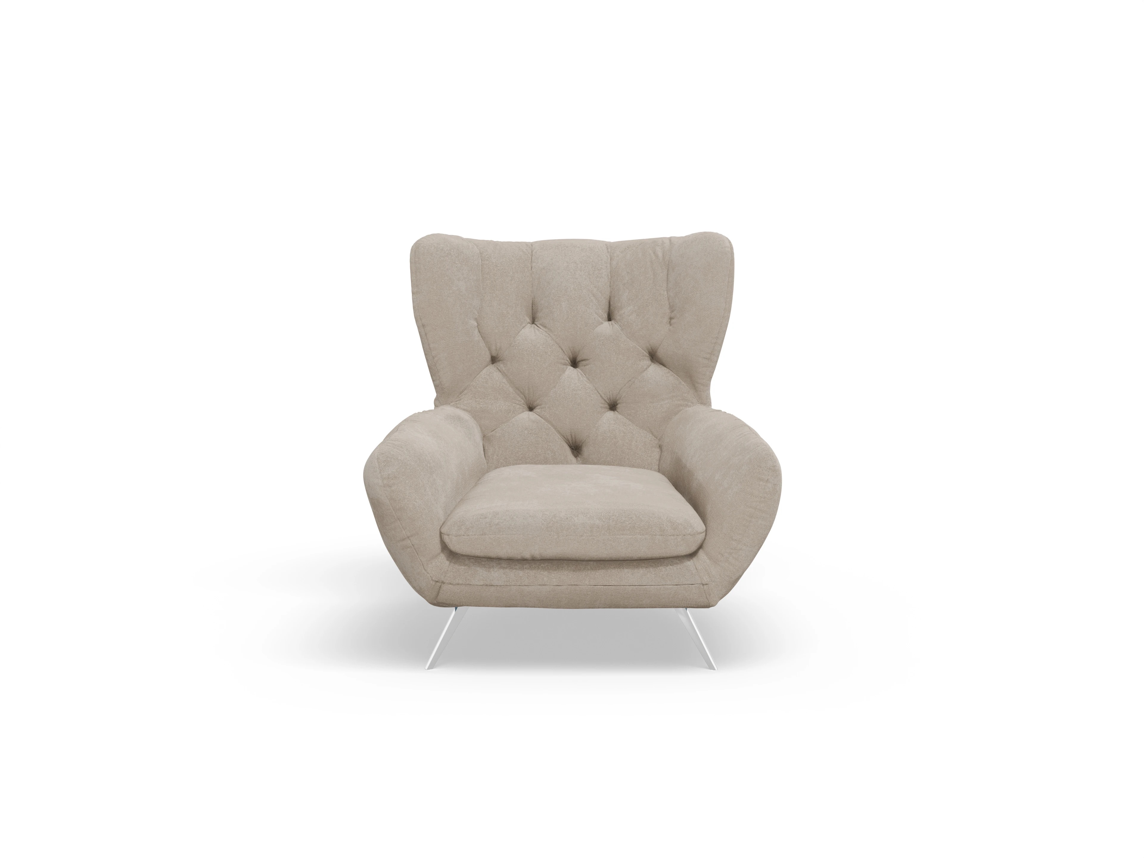 Seca Hochlehnsessel Ansicht des Produktes Seca Ohrensessel in Stoff Beige