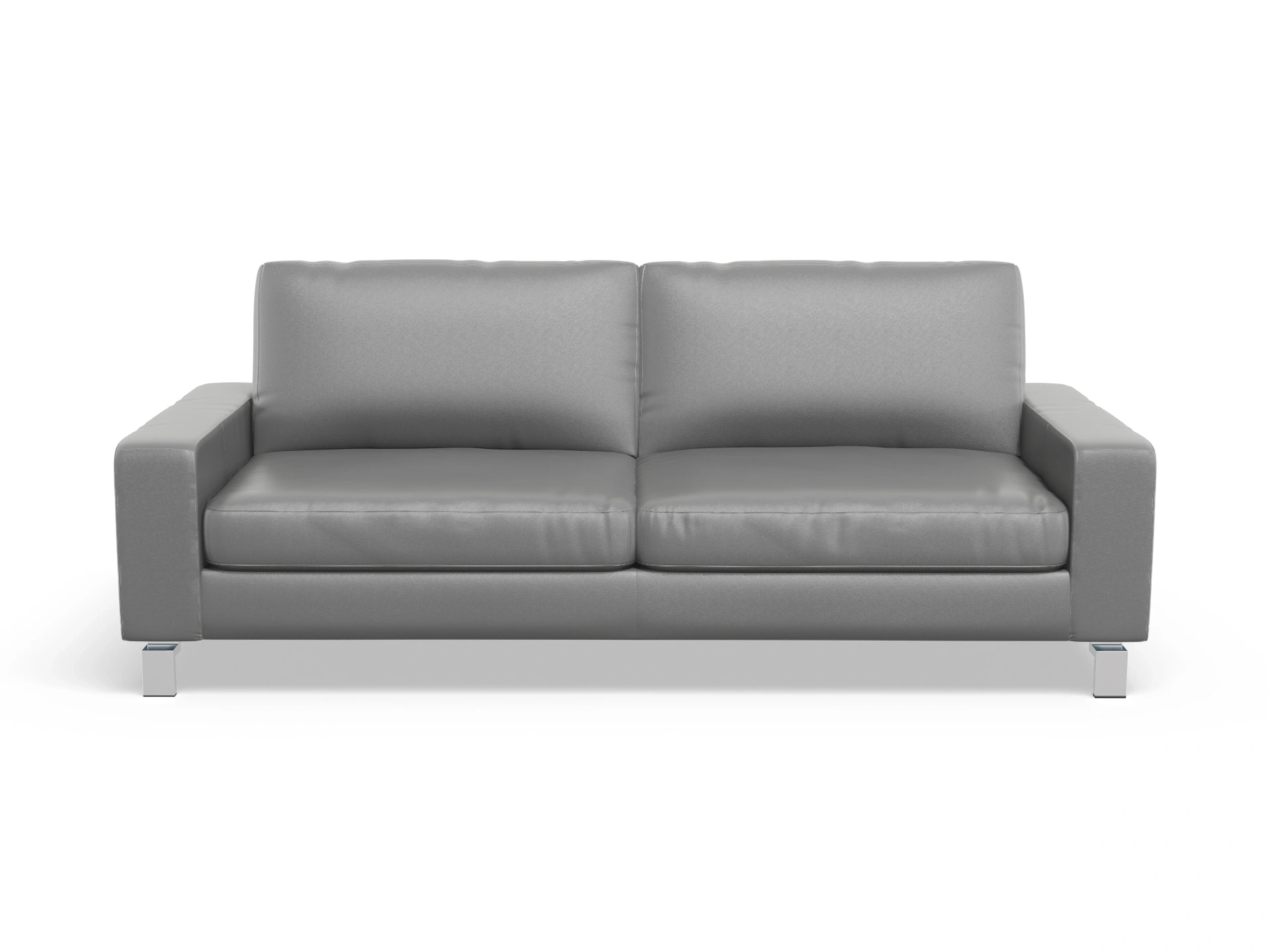 Ansicht des Produktes Indiana 3-Sitzer Sofa in Leder Grau