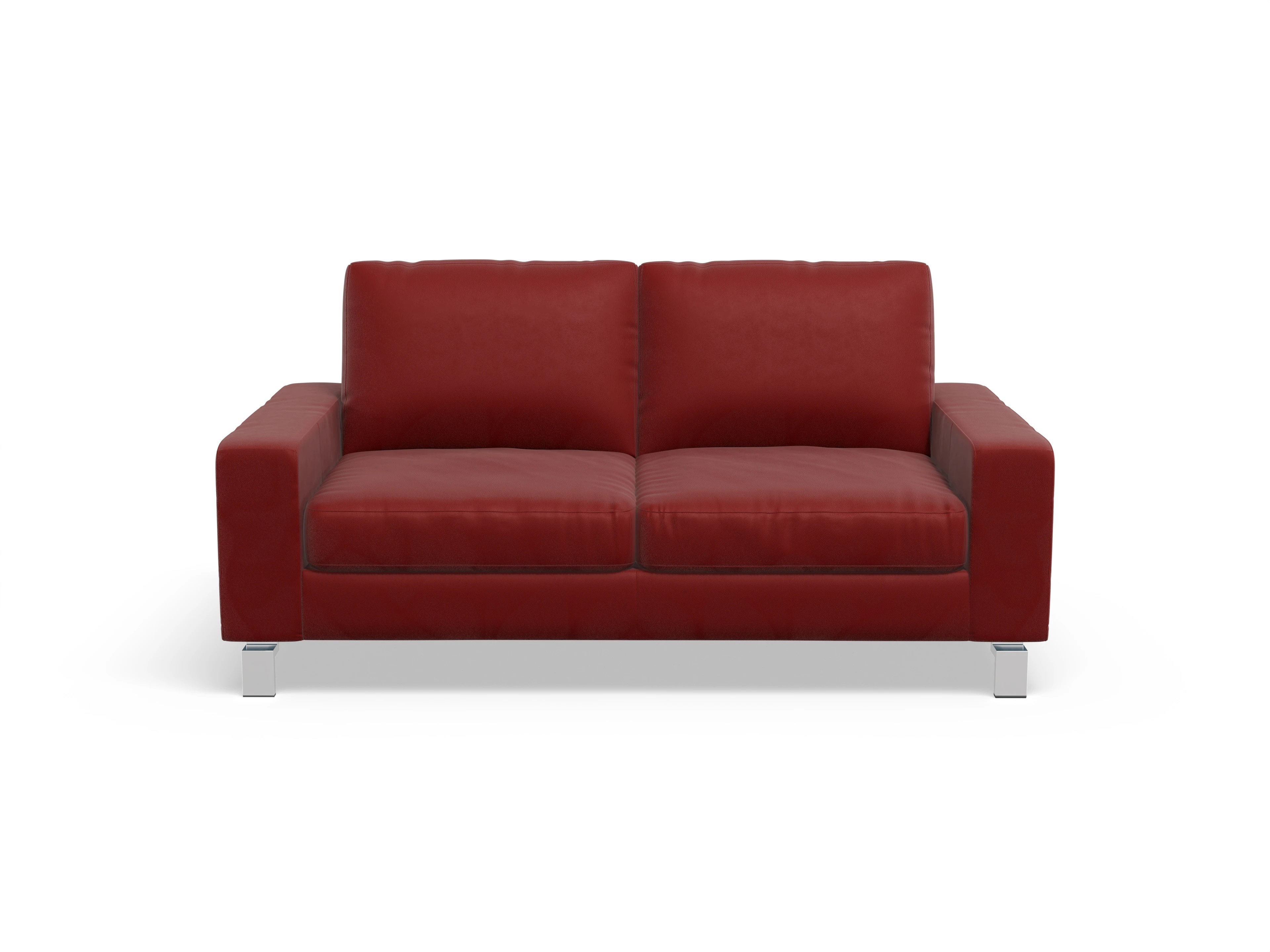 Indiana 2-Sitzer Sofa Large Ansicht des Produktes Indiana 2-Sitzer Sofa in Leder Rot