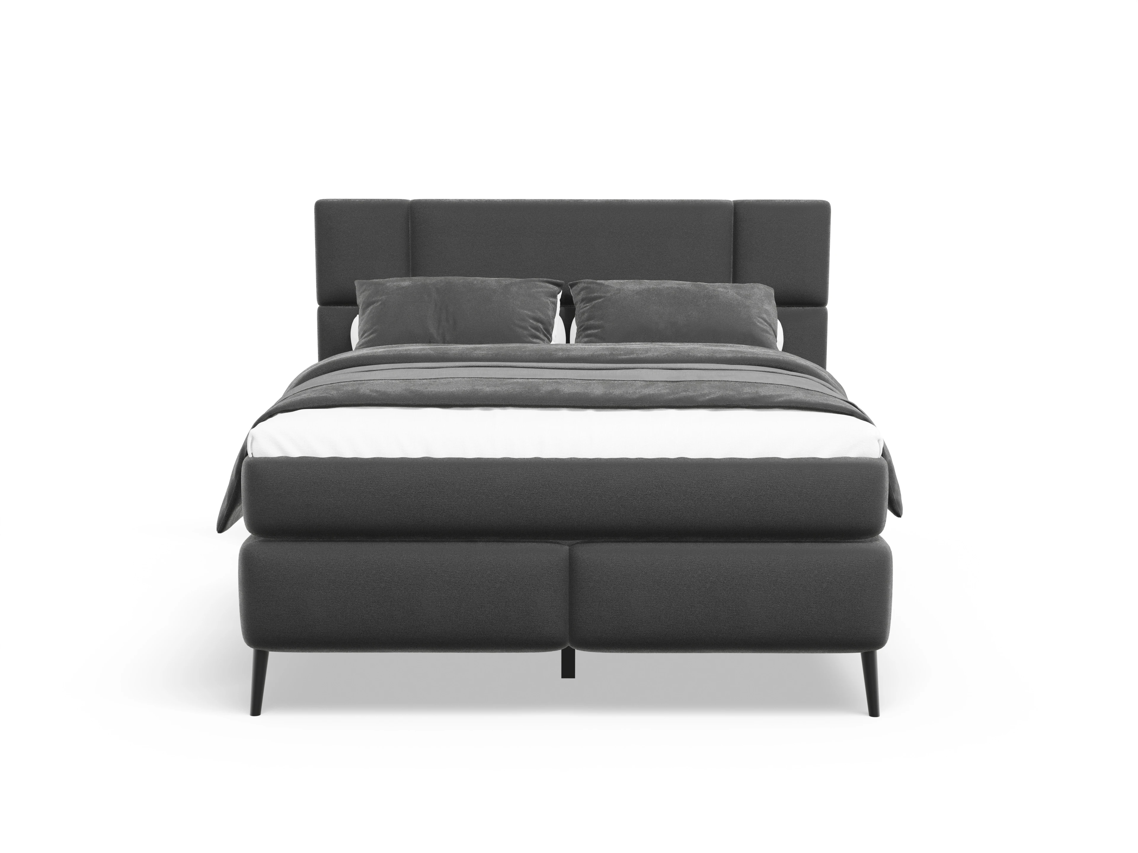 Ansicht des Produktes Luisa Boxspringbett in Stoff Grau