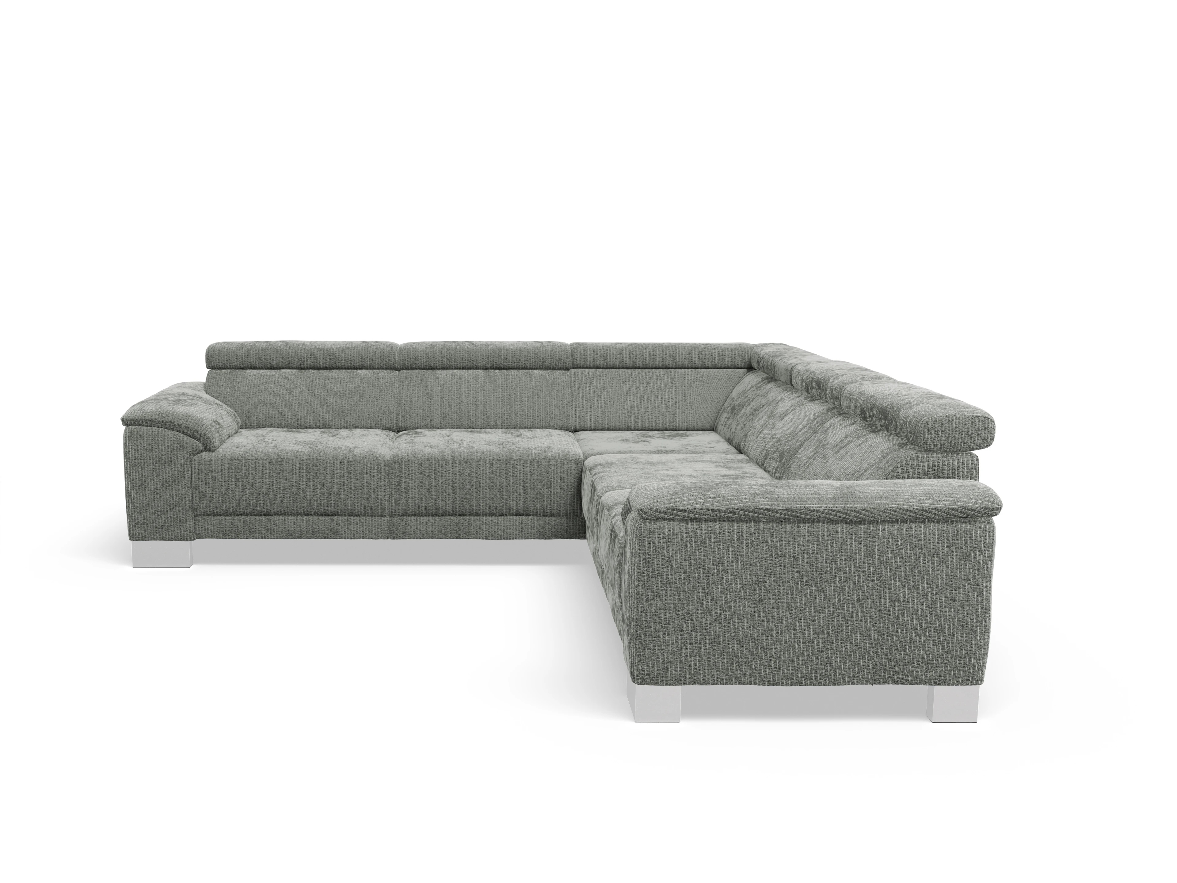 Ansicht des Produktes Antonio Ecksofa gleichschenklig in Stoff Grau