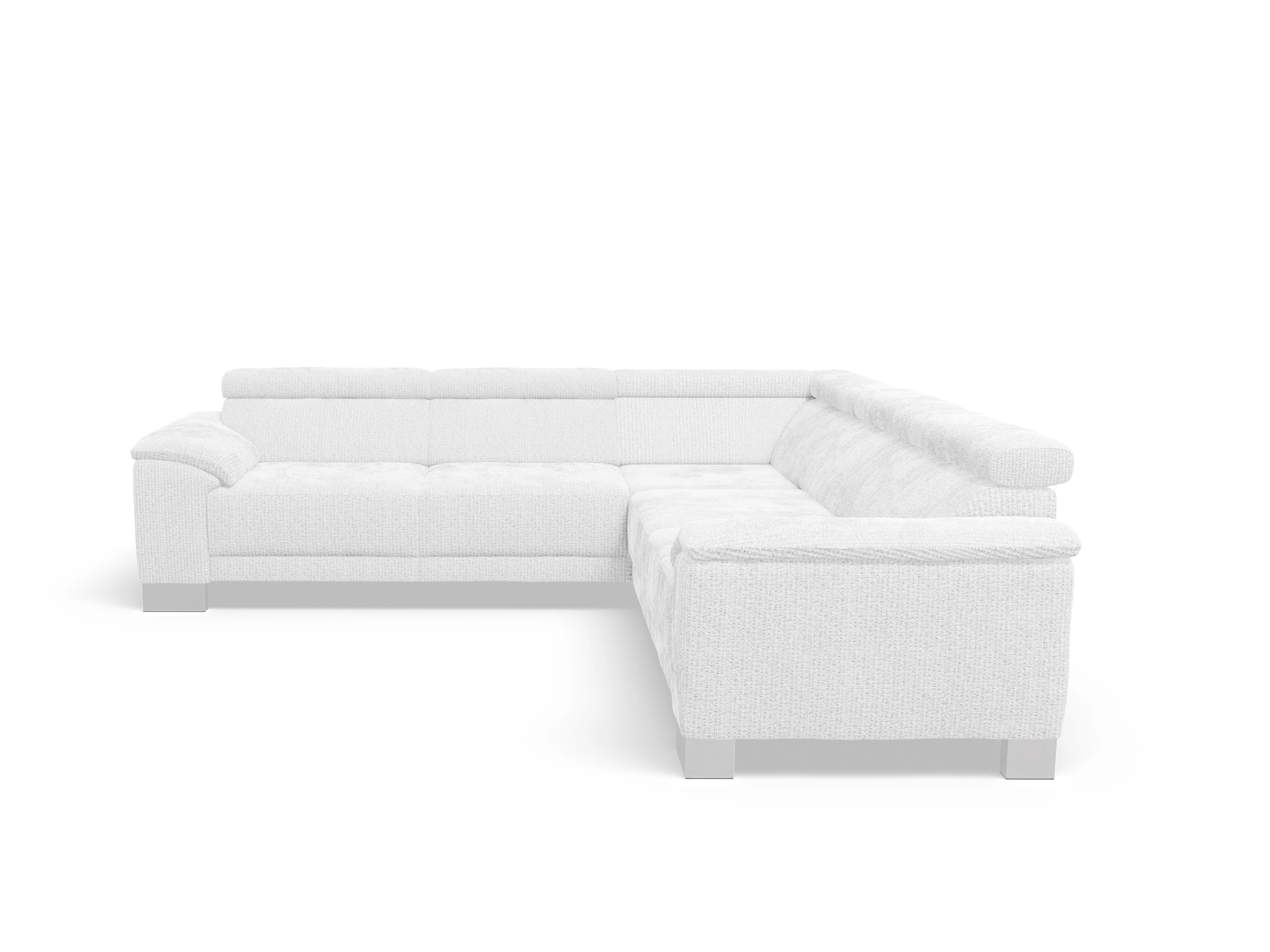 Ansicht des Produktes Antonio Ecksofa gleichschenklig in Stoff Weiss