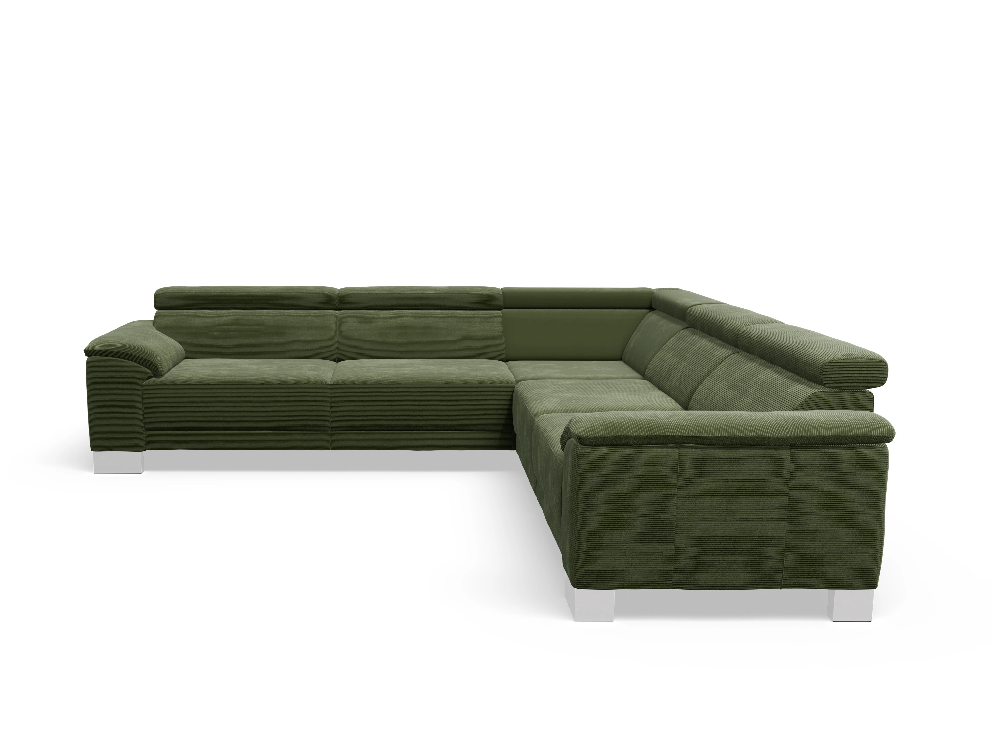 Antonio Ecksofa SPE Large Ansicht des Produktes Antonio Ecksofa gleichschenklig in Stoff Grün