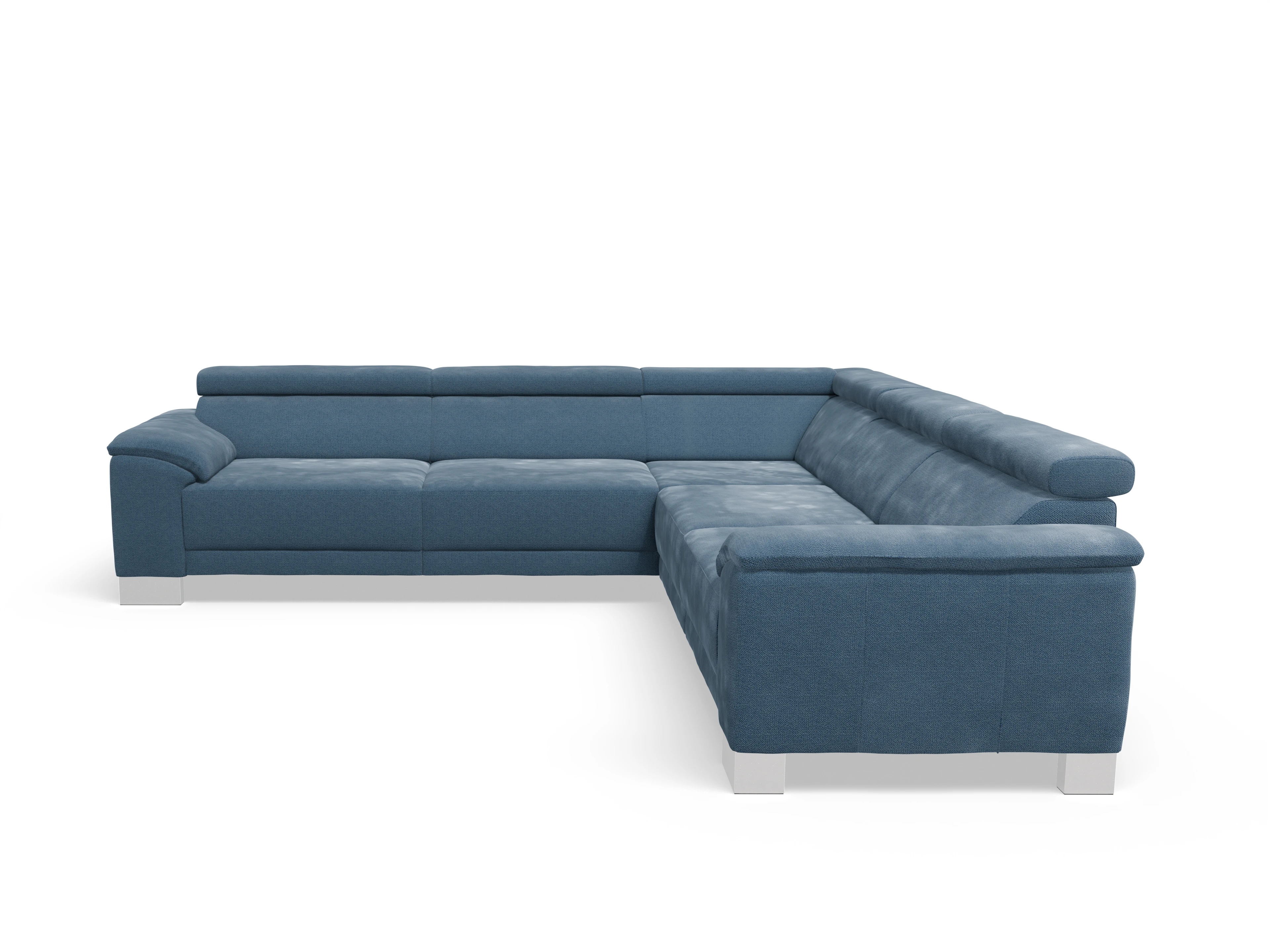Ansicht des Produktes Antonio Ecksofa gleichschenklig in Stoff Blau