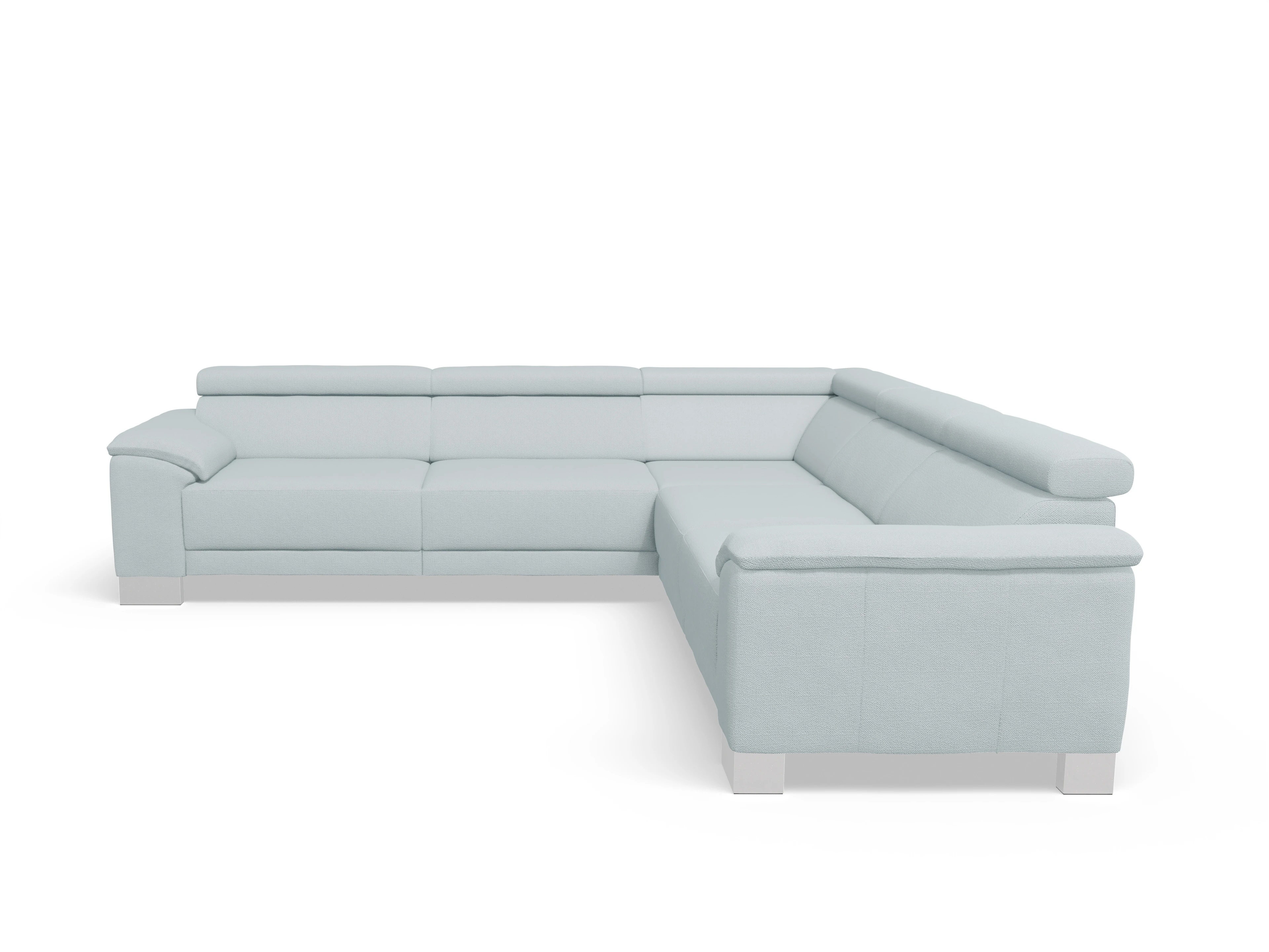 Ansicht des Produktes Antonio Ecksofa gleichschenklig in Stoff Blau