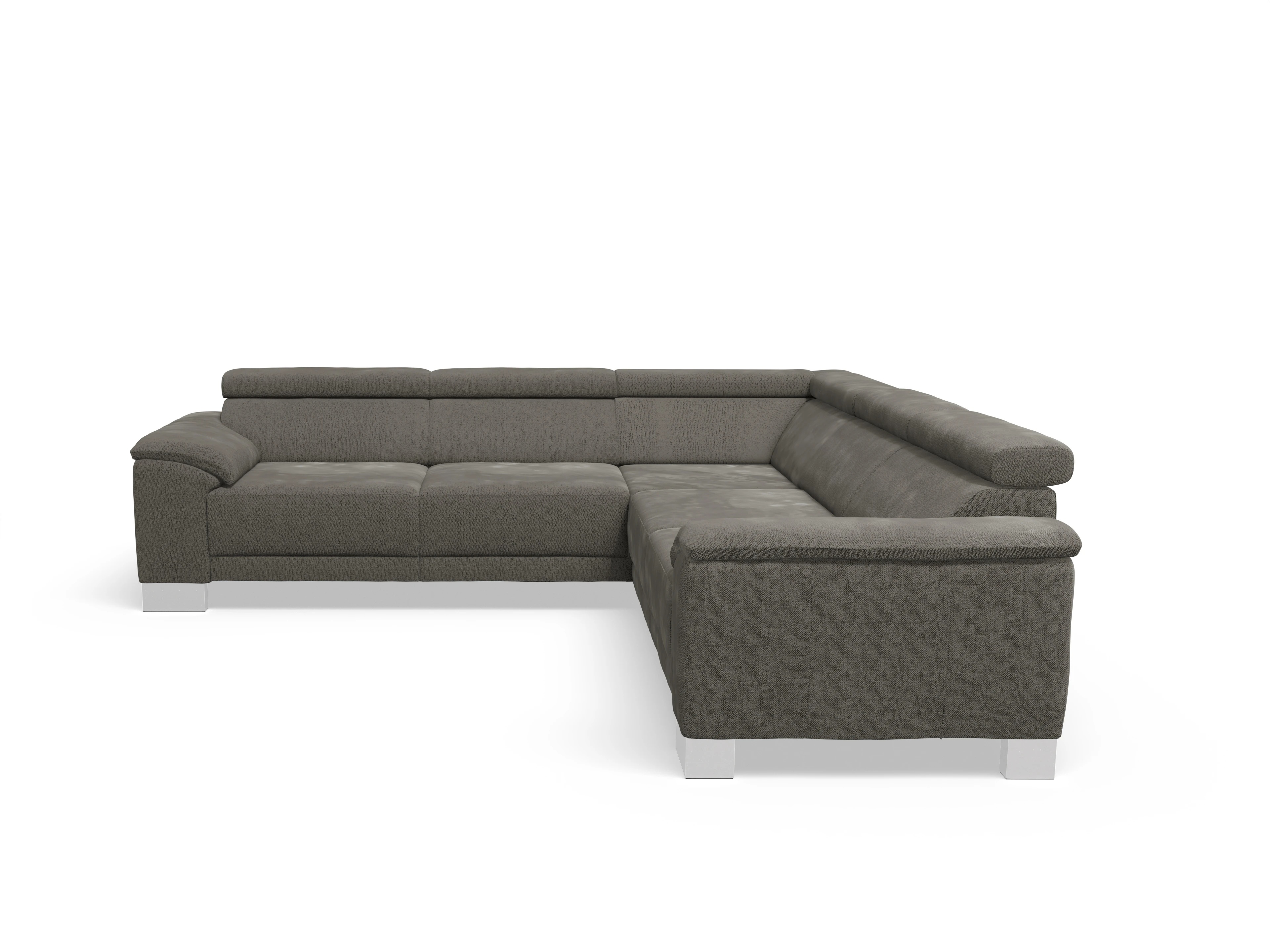 Ansicht des Produktes Antonio Ecksofa gleichschenklig in Stoff Braun