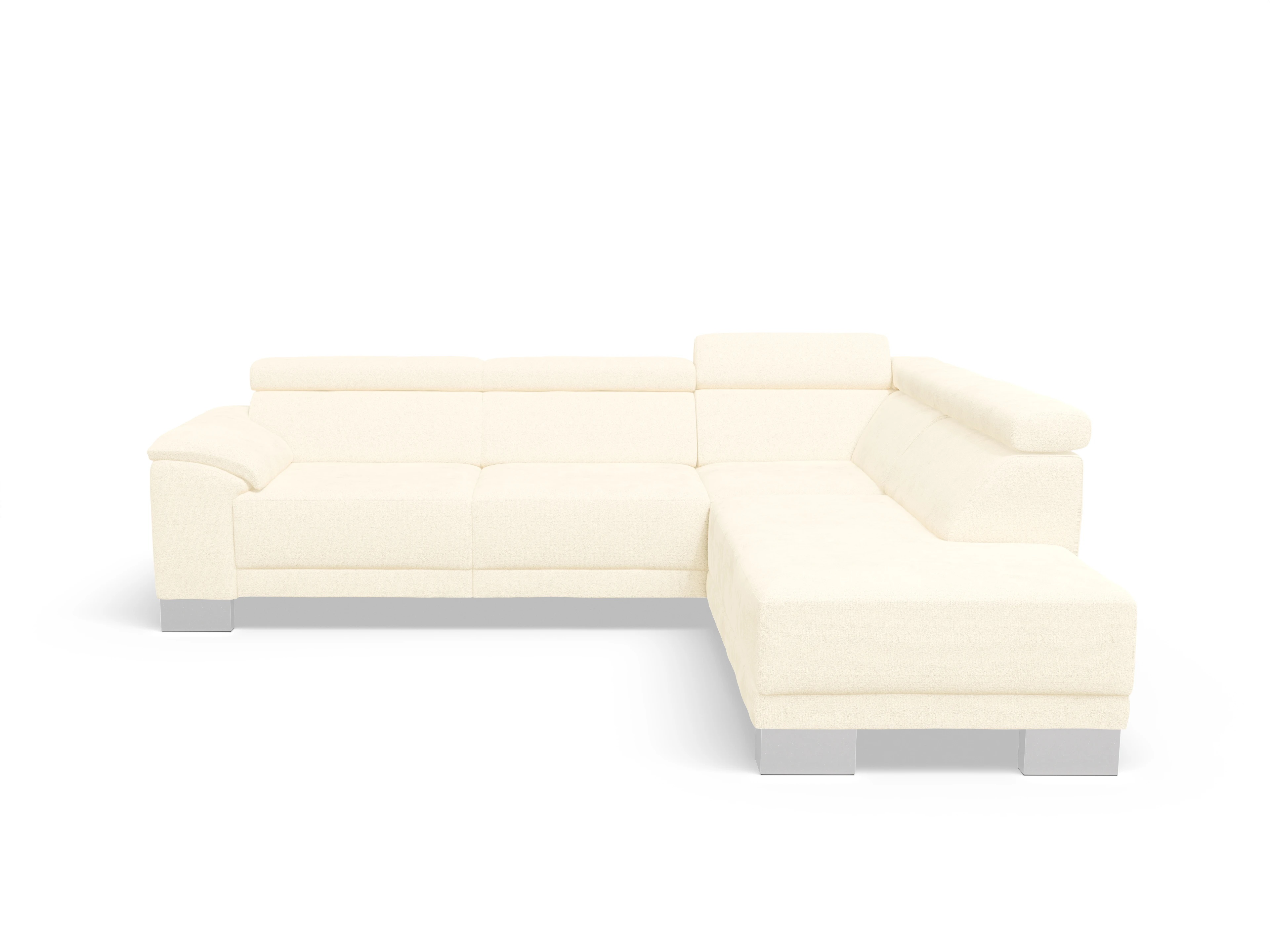 Ansicht des Produktes Antonio Ecksofa rechts Abschluss offen in Stoff Beige