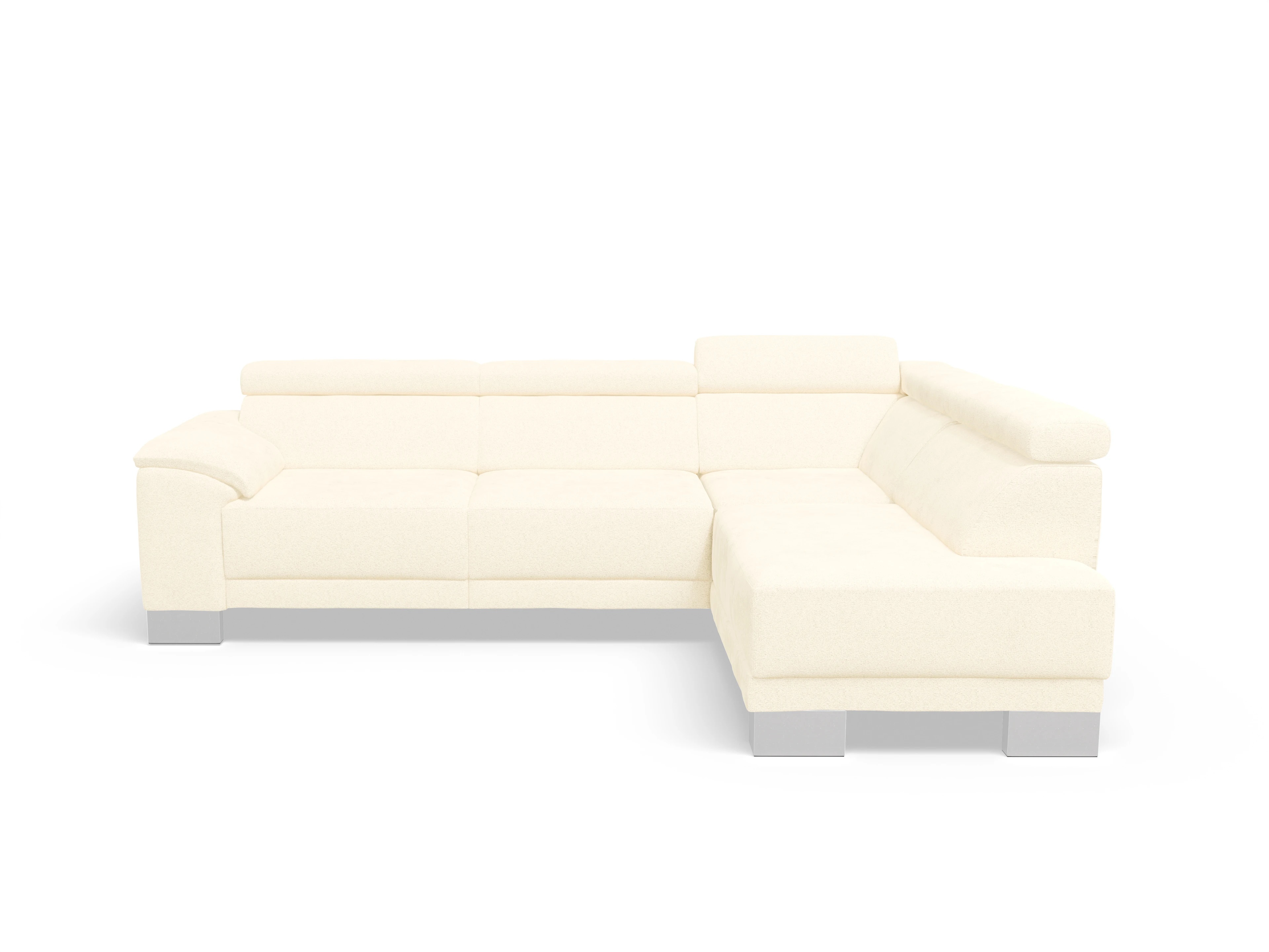 Ansicht des Produktes Antonio Ecksofa rechts Abschluss offen in Stoff Beige