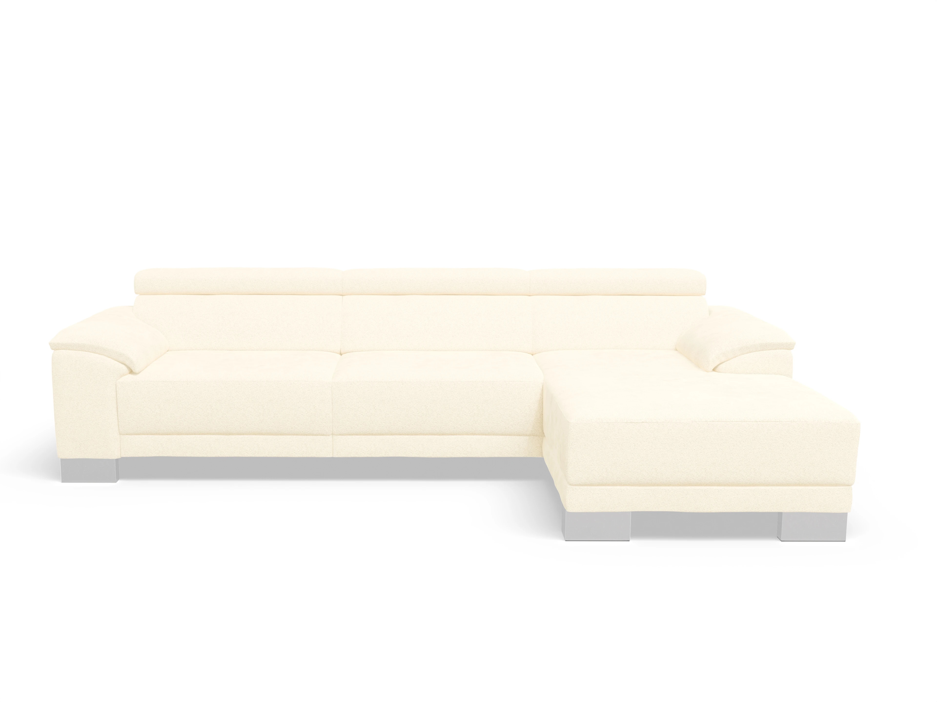 Ansicht des Produktes Antonio Ecksofa rechts Abschluss offen in Stoff Beige