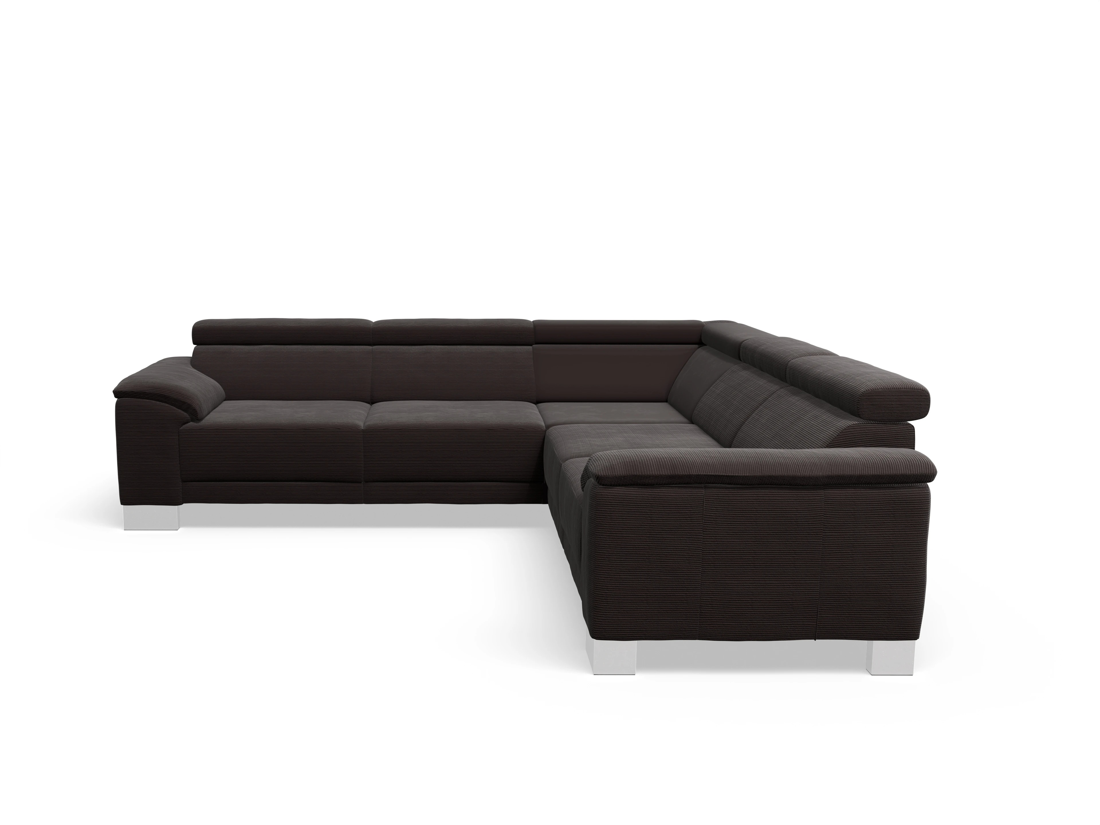 Antonio Ecksofa SPE Medium Ansicht des Produktes Antonio Ecksofa gleichschenklig in Stoff Braun