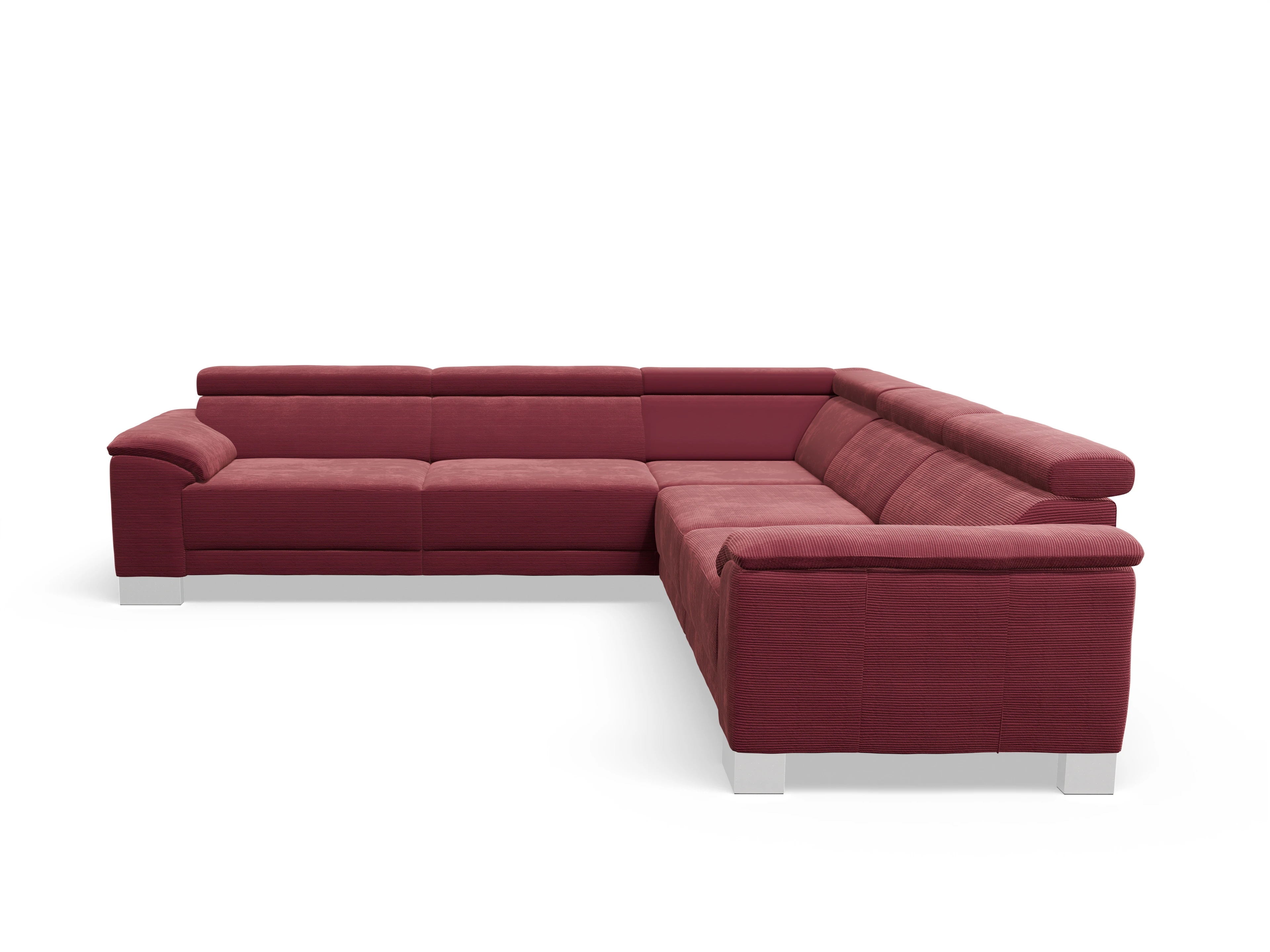 Antonio Ecksofa SPE Large Ansicht des Produktes Antonio Ecksofa gleichschenklig in Stoff Rot