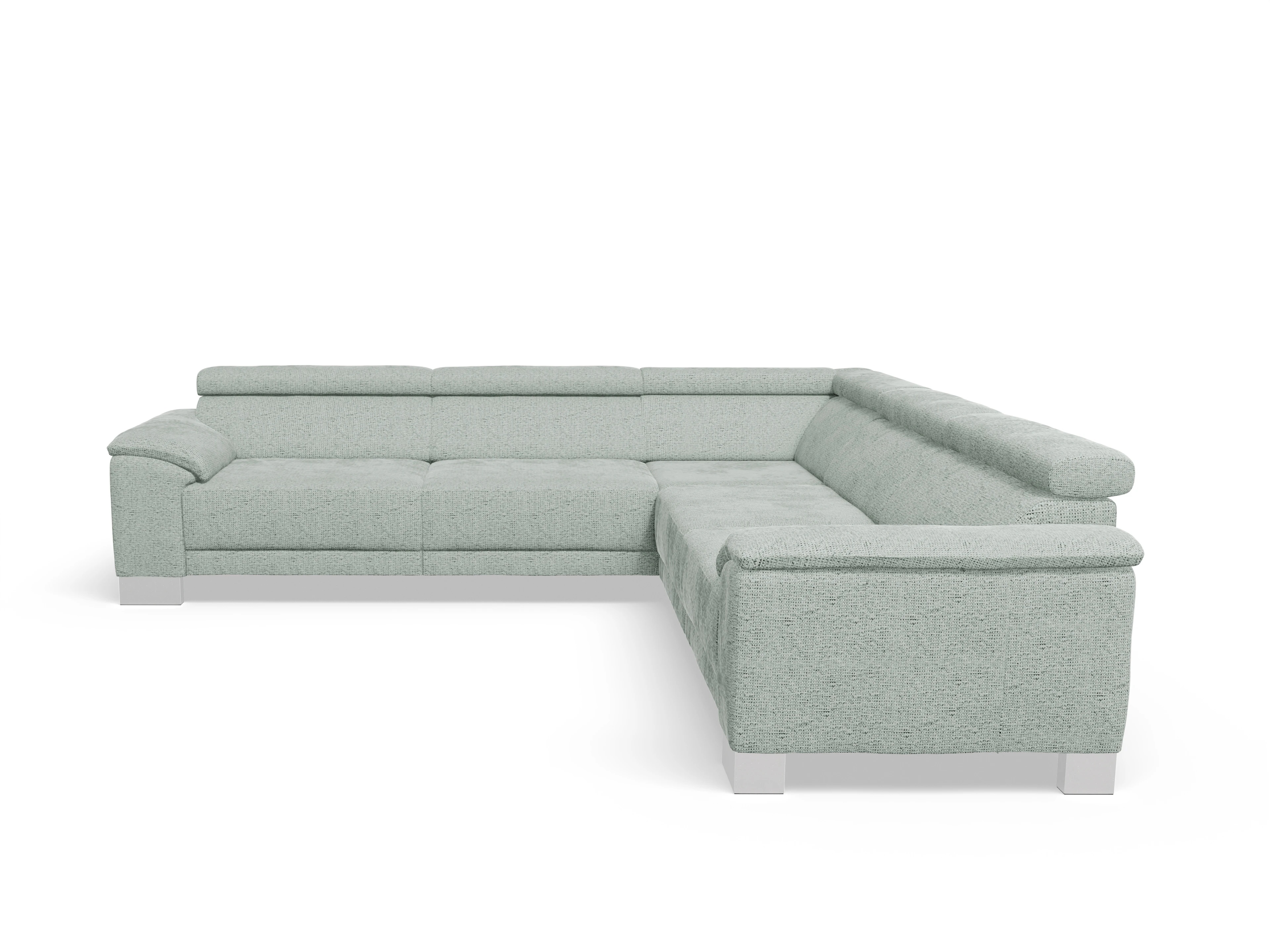 Antonio Ecksofa SPE Large Ansicht des Produktes Antonio Ecksofa gleichschenklig in Stoff Grau