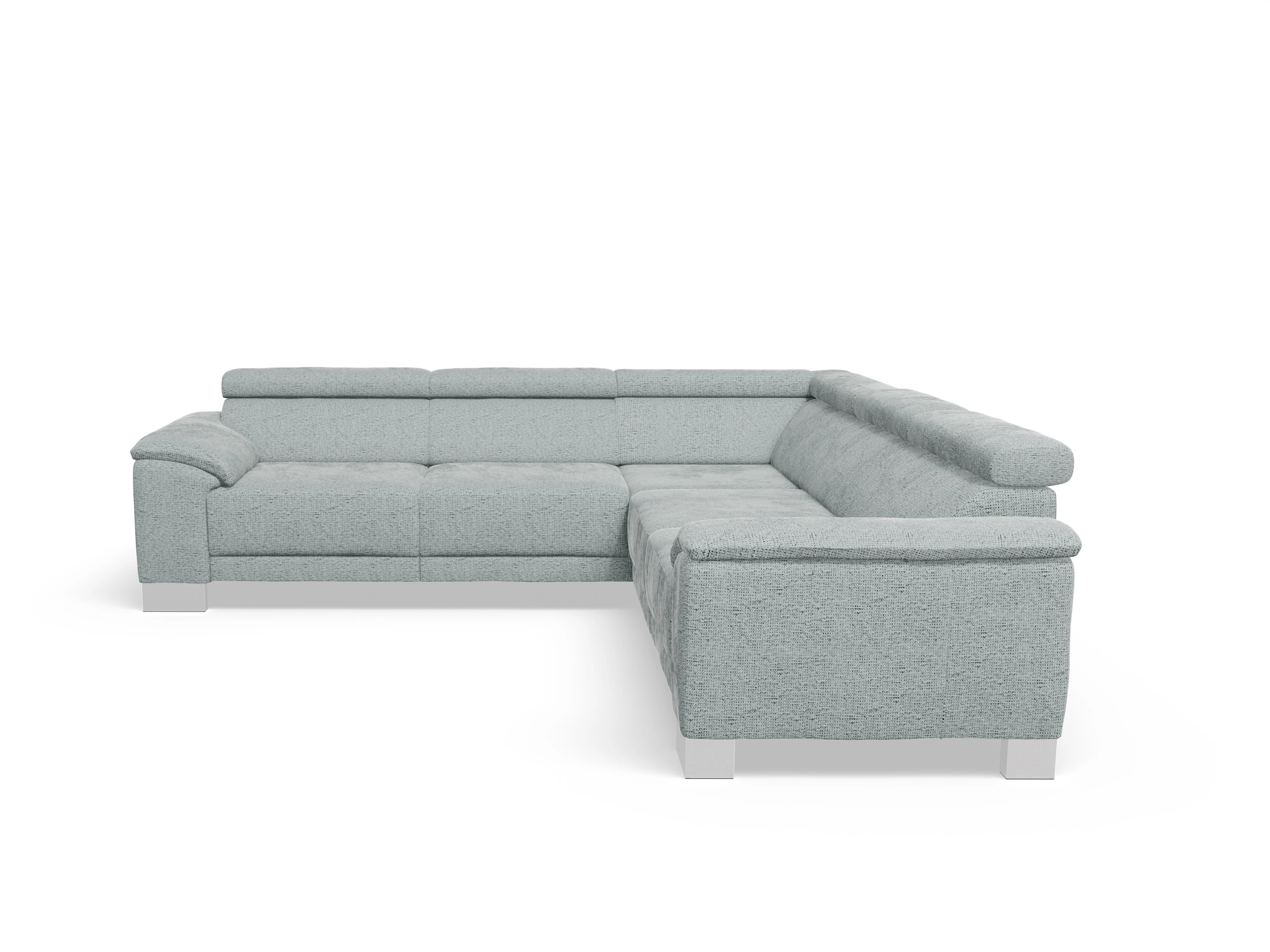 Antonio Ecksofa SPE Medium Ansicht des Produktes Antonio Ecksofa gleichschenklig in Stoff Grau