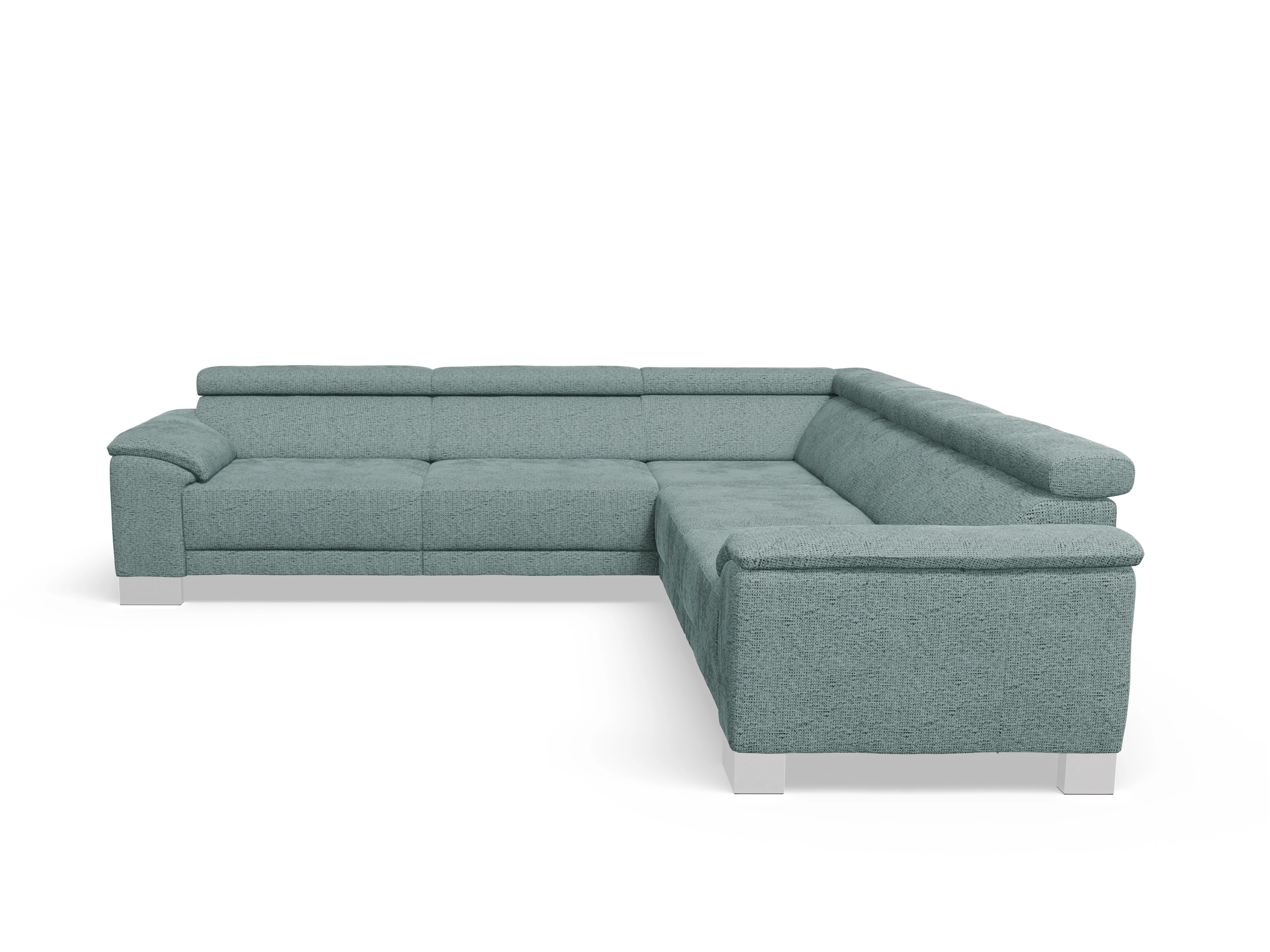 Antonio Ecksofa SPE Large Ansicht des Produktes Antonio Ecksofa gleichschenklig in Stoff Blau