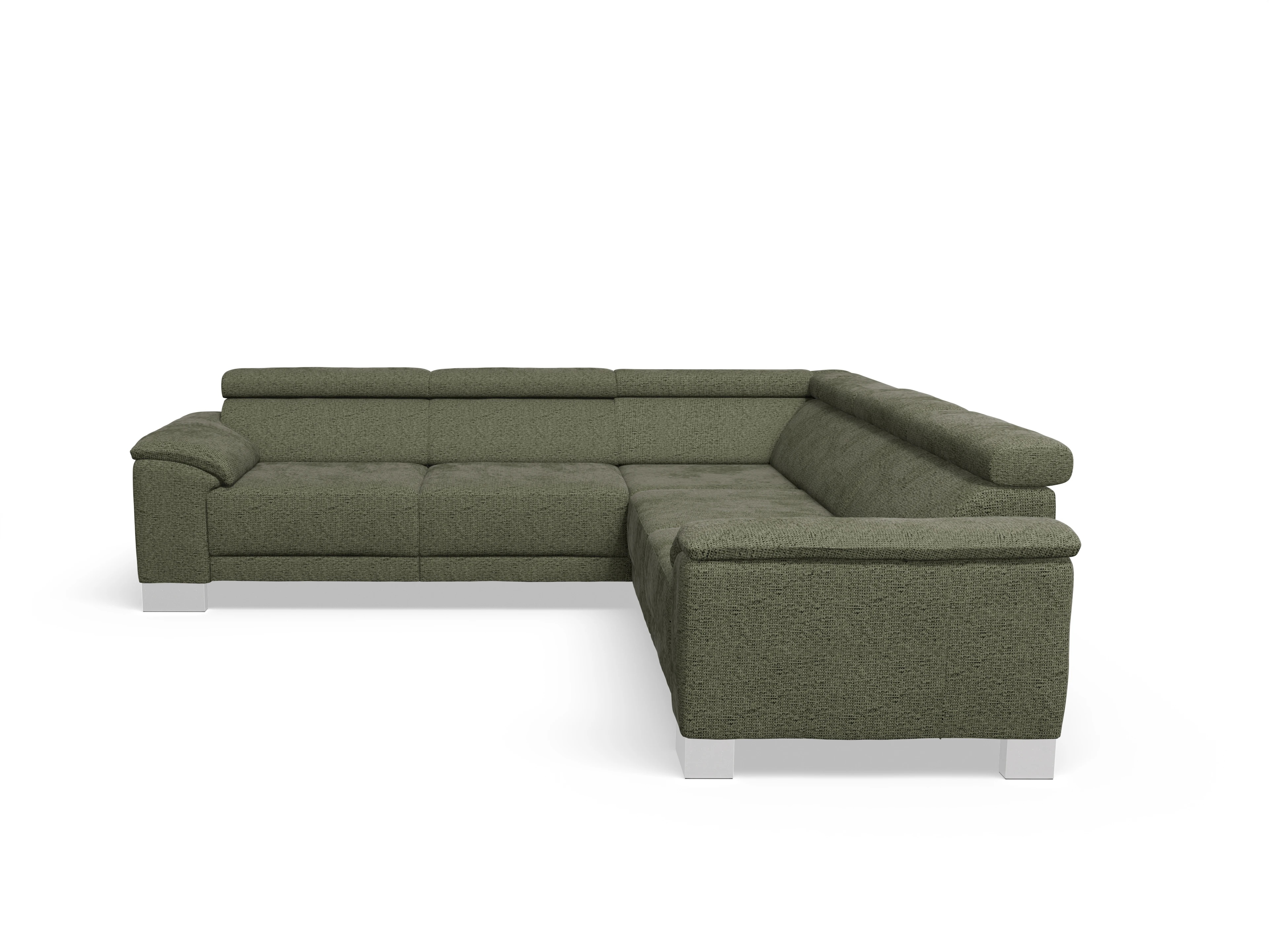 Antonio Ecksofa SPE Medium Ansicht des Produktes Antonio Ecksofa gleichschenklig in Stoff Grün
