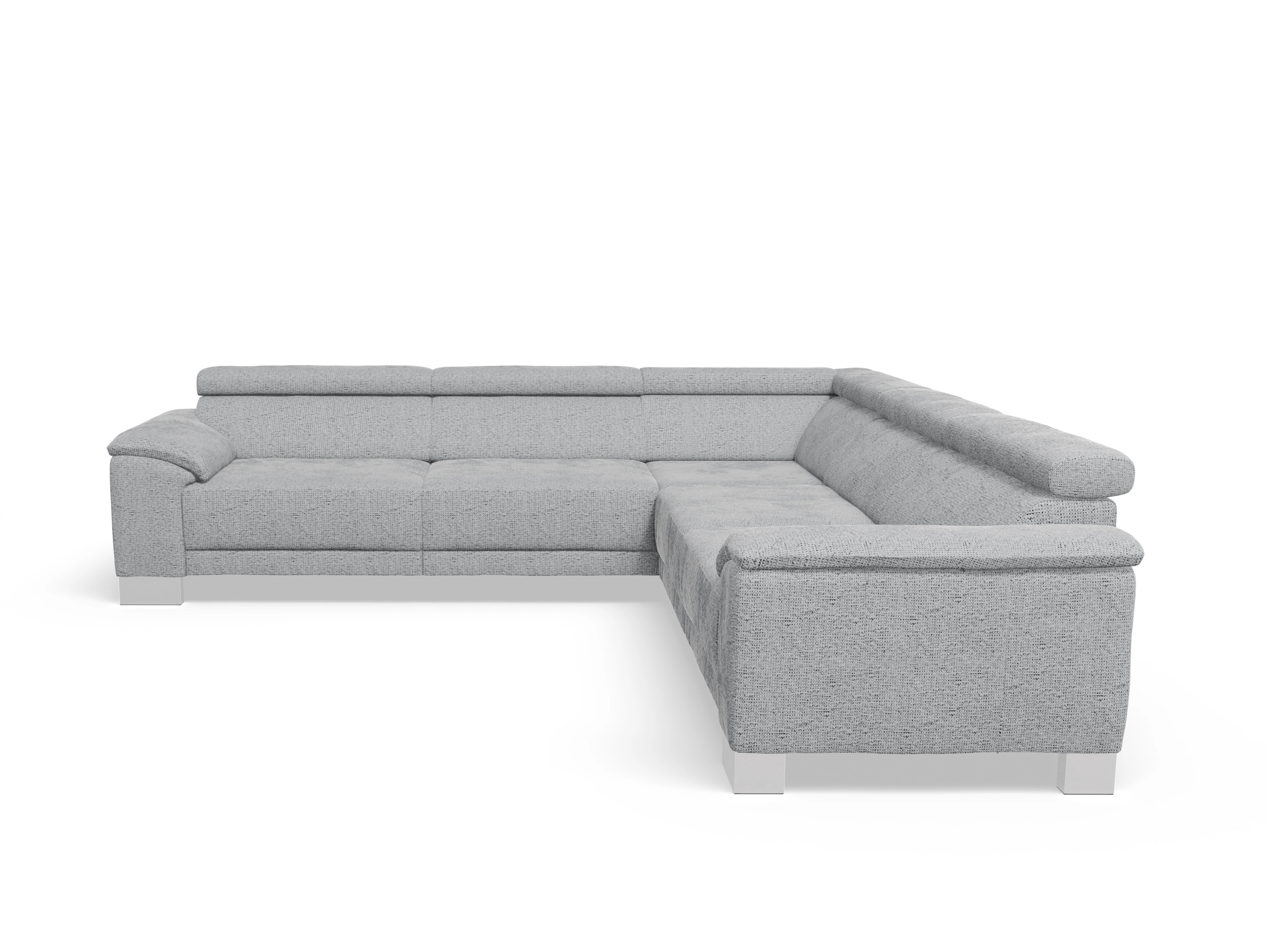Ansicht des Produktes Antonio Ecksofa gleichschenklig in Stoff Grau