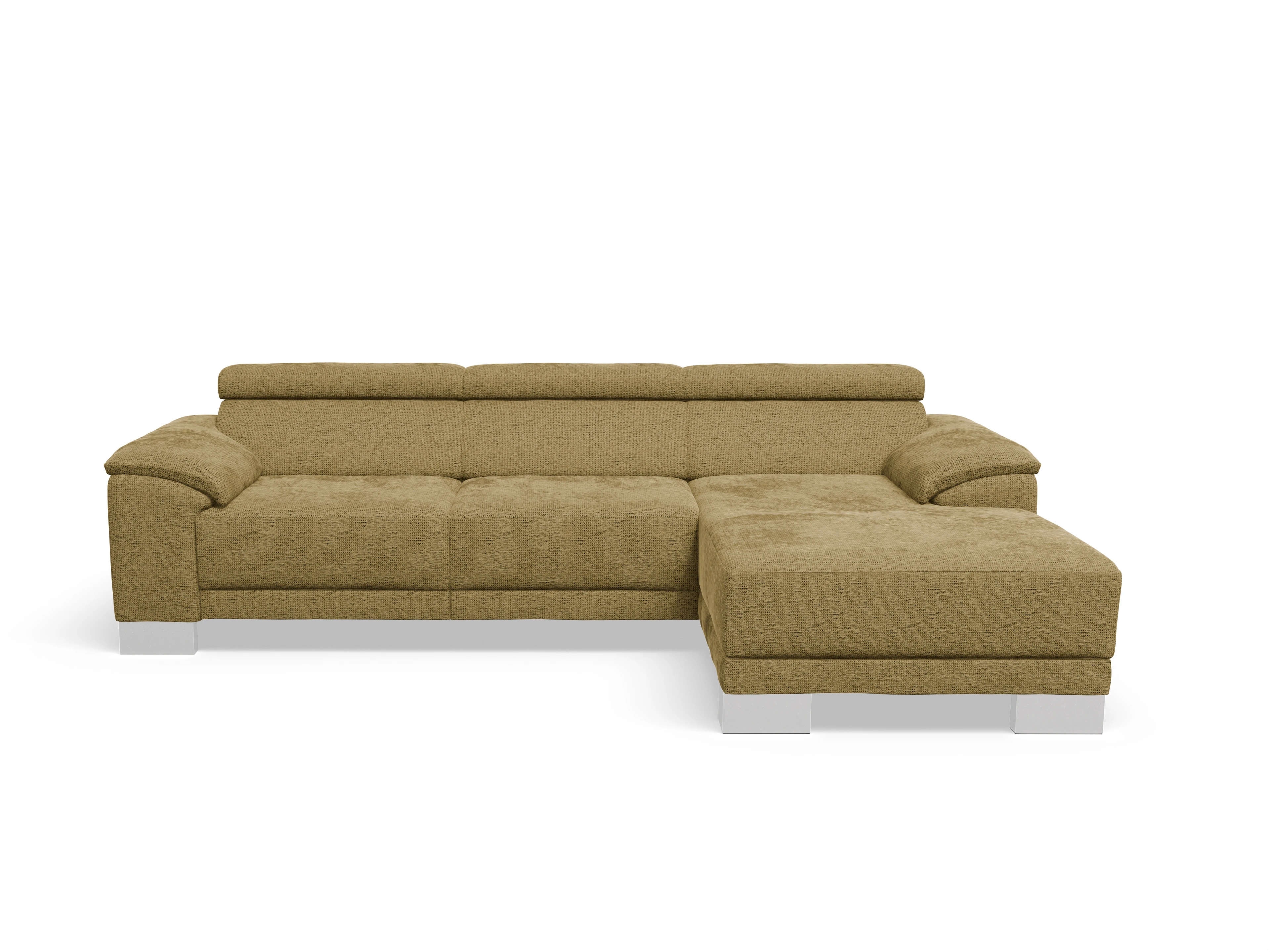 Antonio Ecksofa LO Medium R Ansicht des Produktes Antonio in Stoff Gelb