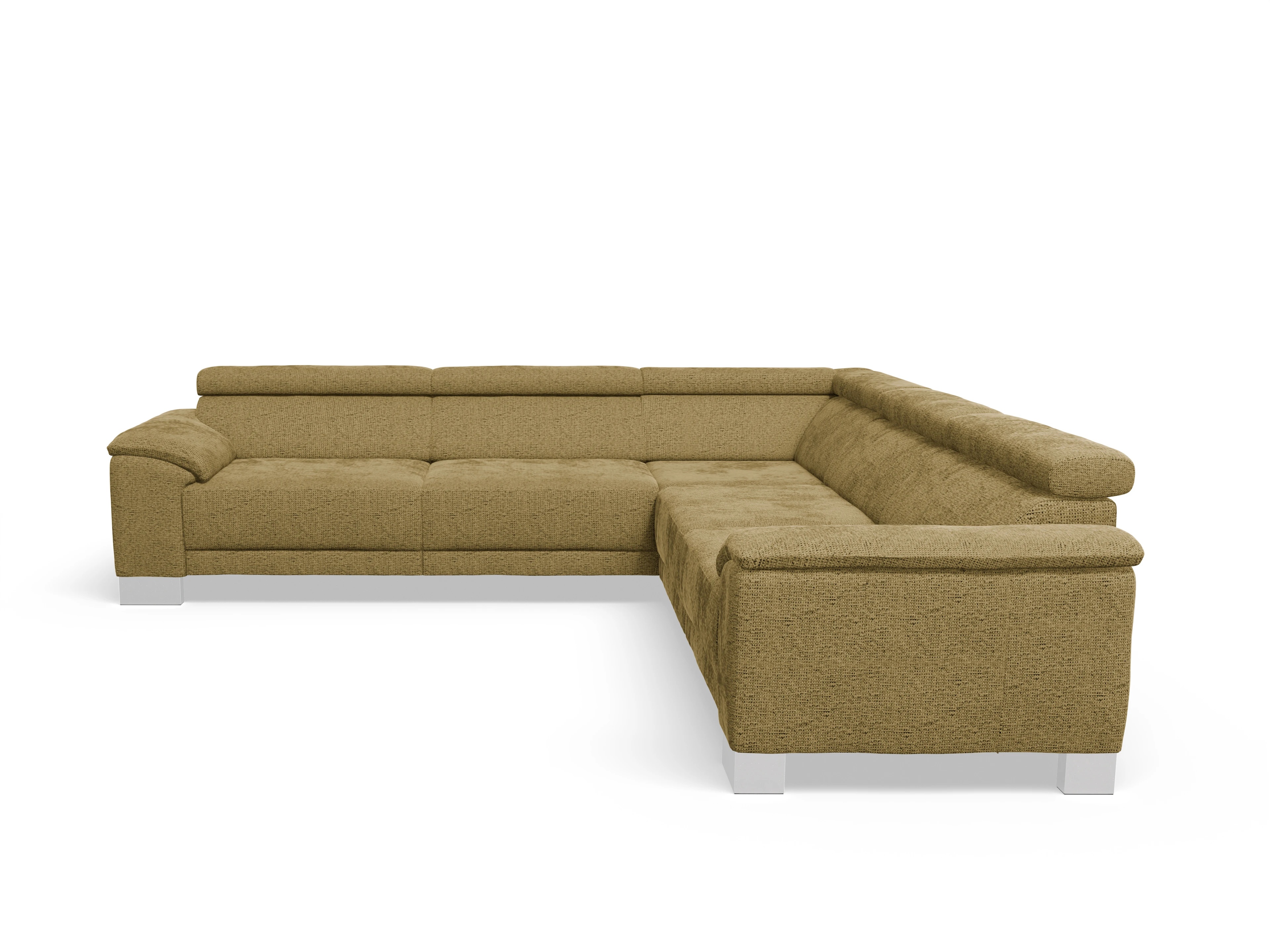 Ansicht des Produktes Antonio Ecksofa gleichschenklig in Stoff Gelb