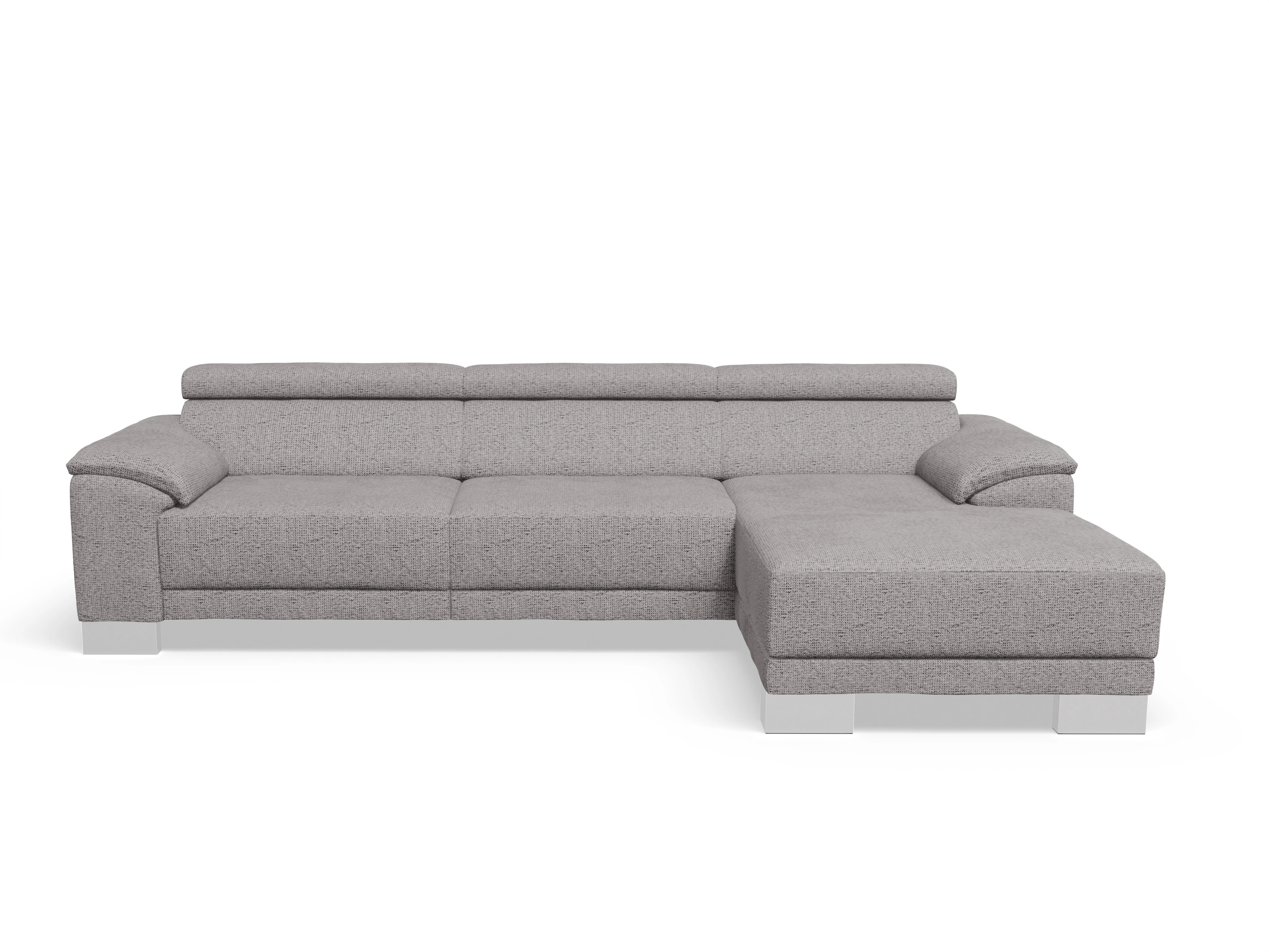 Antonio Ecksofa LO Large R Ansicht des Produktes Antonio Ecksofa rechts Abschluss offen in Stoff Braun