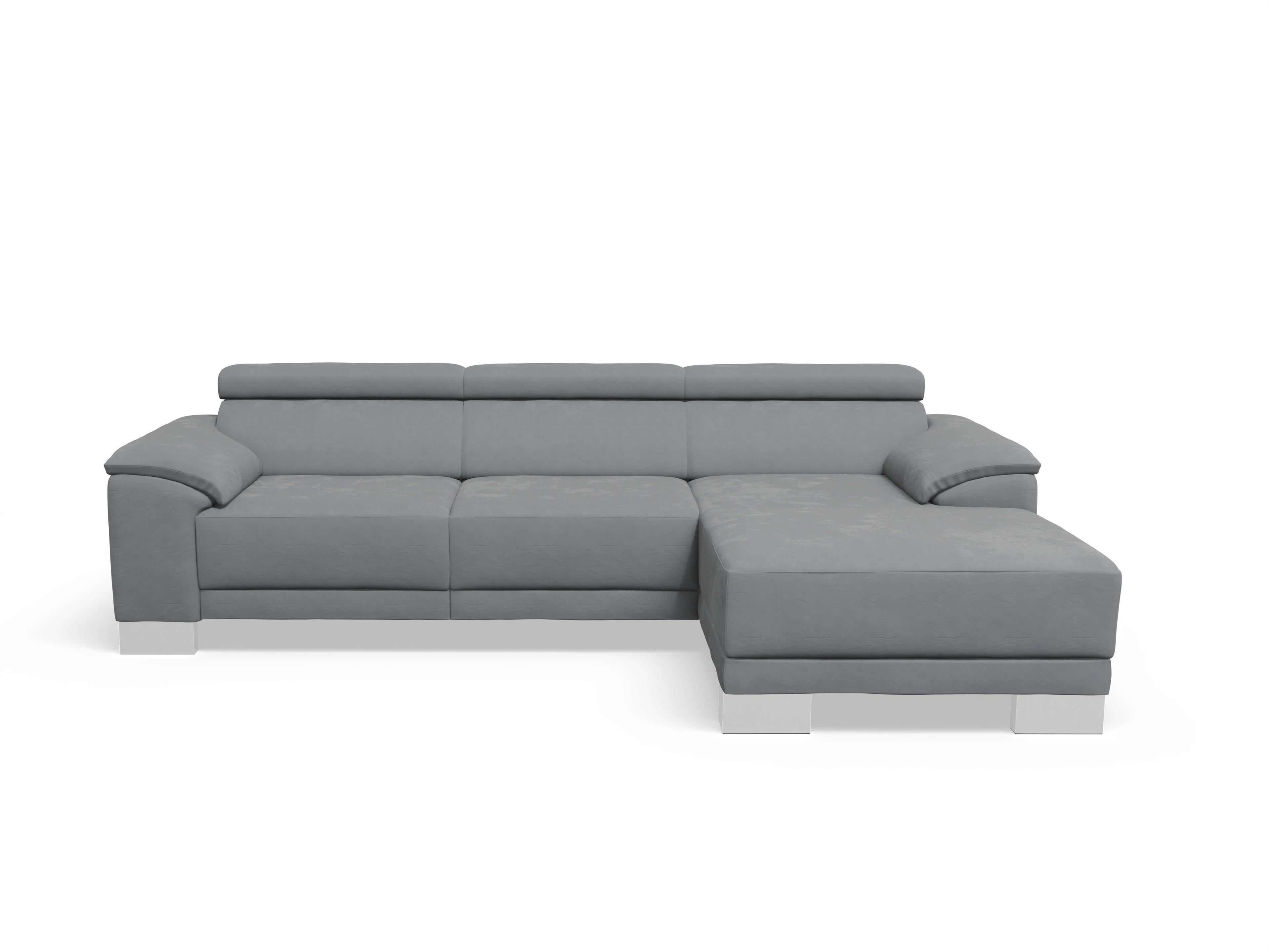 Antonio Ecksofa LO Medium R Ansicht des Produktes Antonio in Stoff Grau