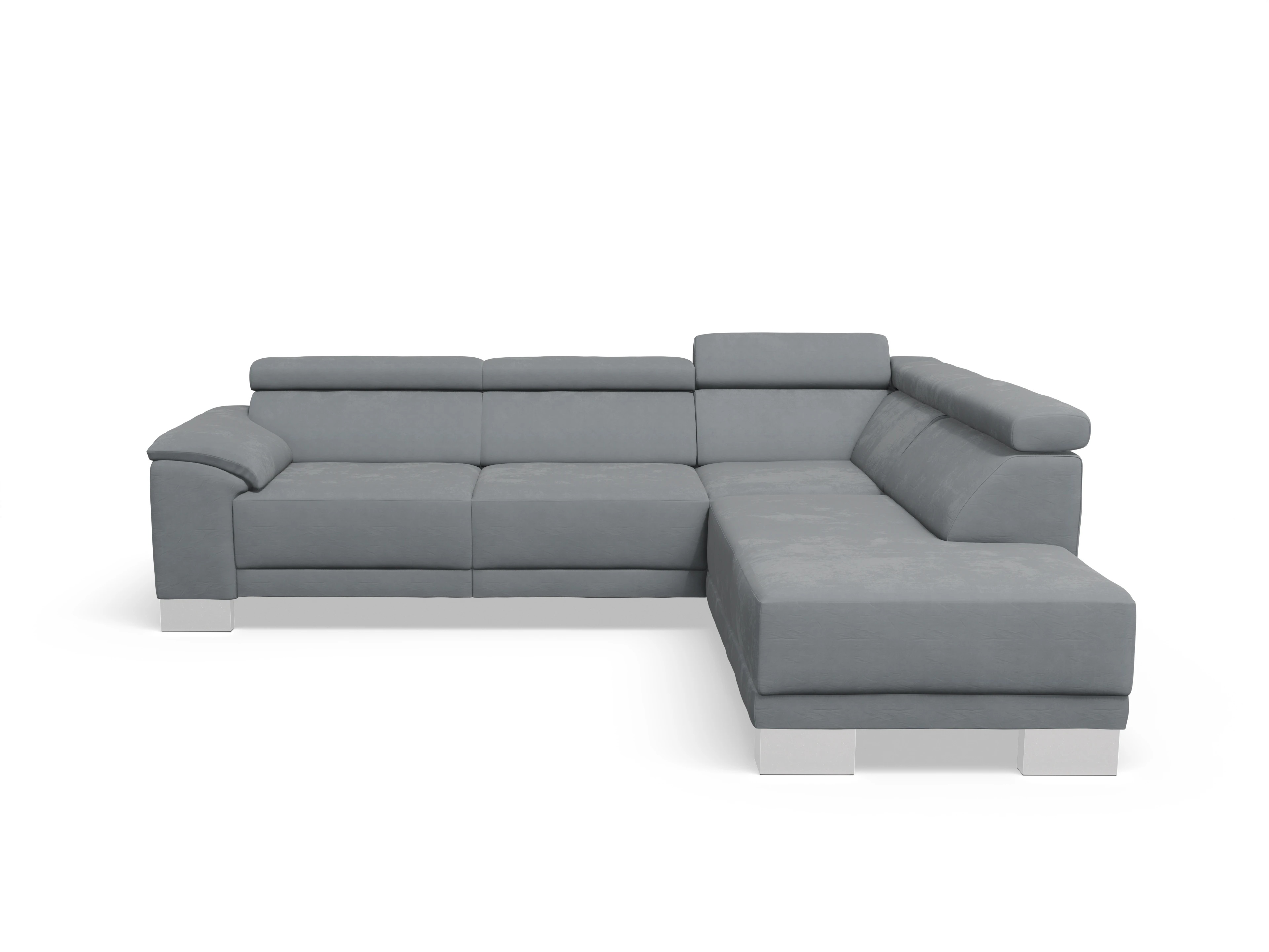 Ansicht des Produktes Antonio Ecksofa rechts Abschluss offen in Stoff Braun