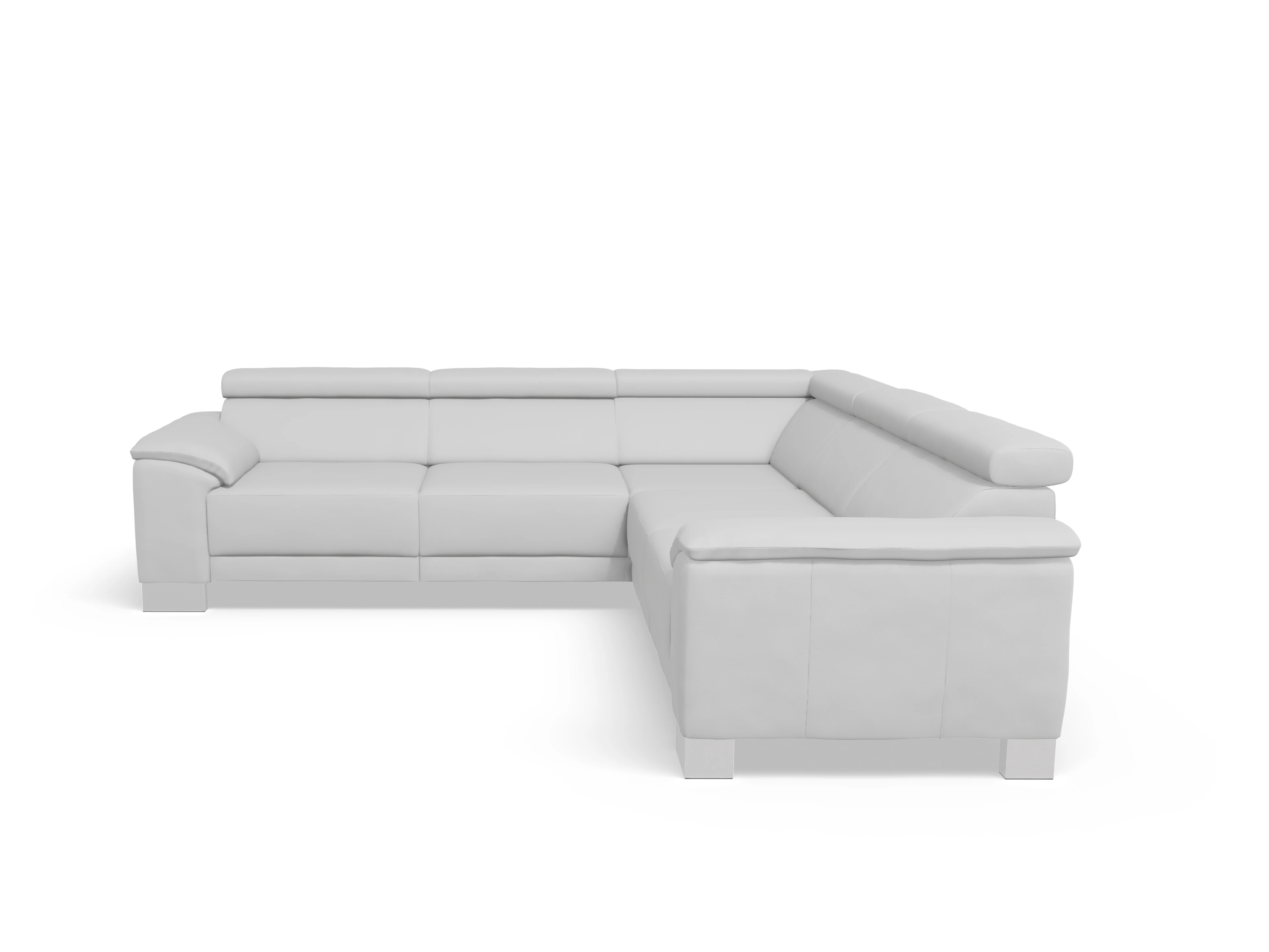 Ansicht des Produktes Antonio Ecksofa gleichschenklig in Leder Grau