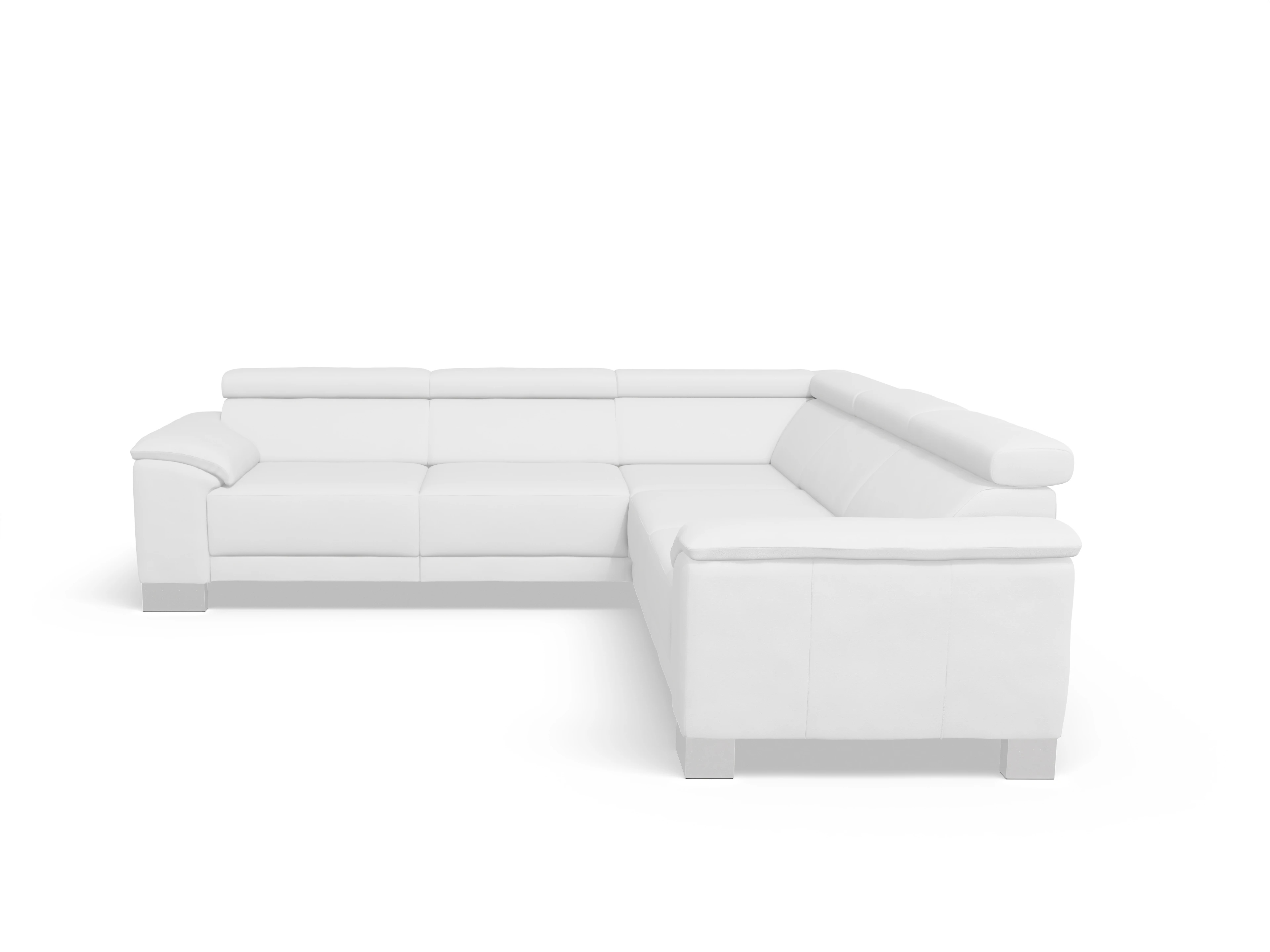 Ansicht des Produktes Antonio Ecksofa gleichschenklig in Leder Beige