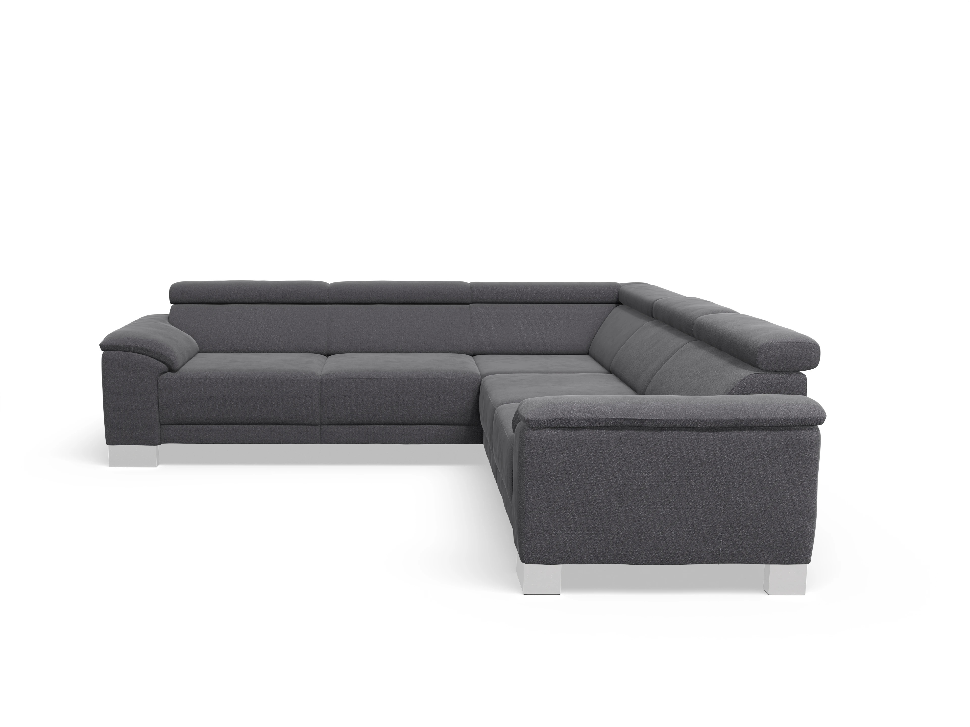 Ansicht des Produktes Antonio Ecksofa gleichschenklig in Stoff Grau