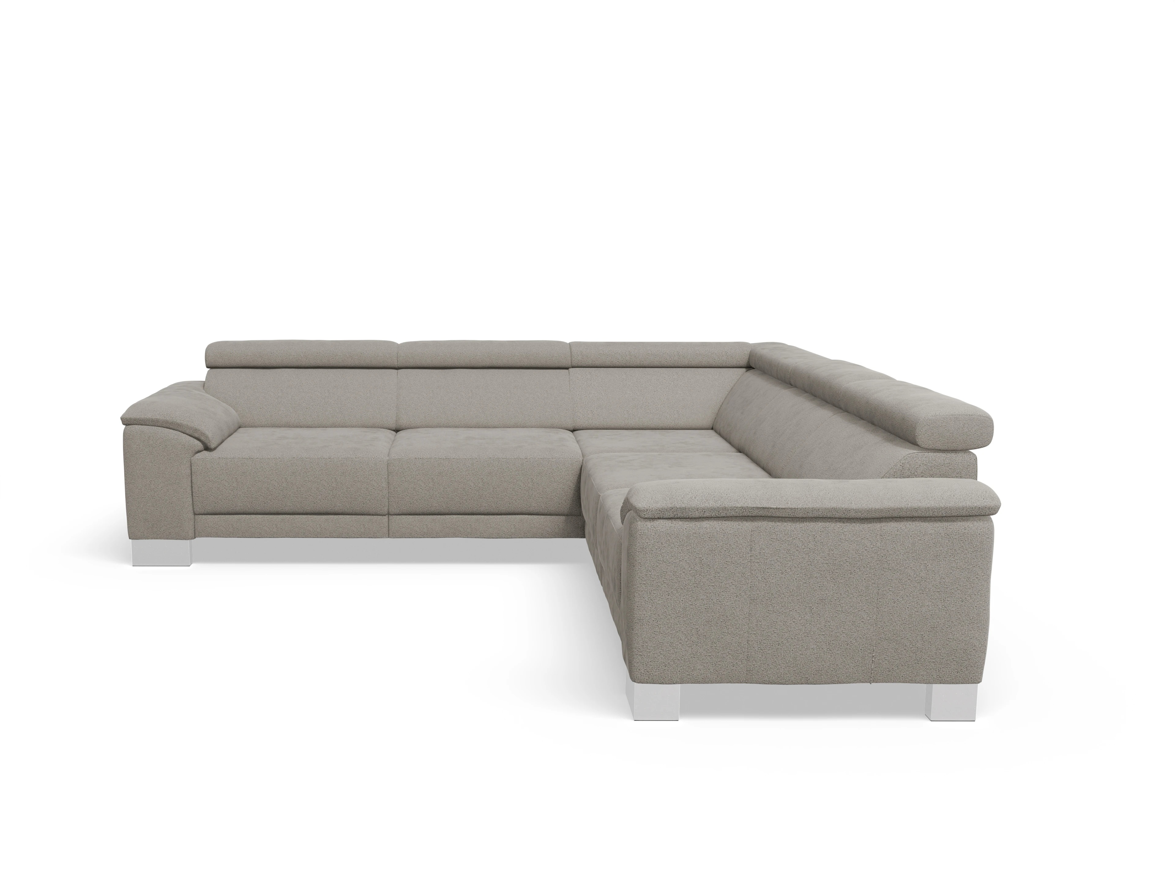 Ansicht des Produktes Antonio Ecksofa gleichschenklig in Stoff Grau