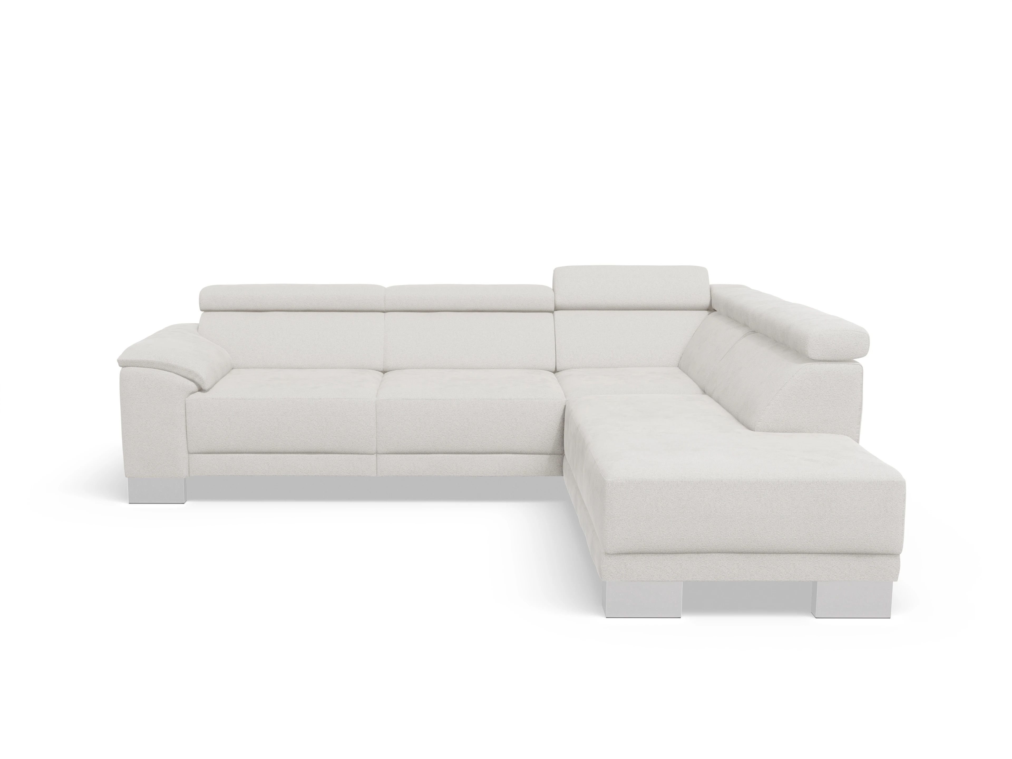 Ansicht des Produktes Antonio Ecksofa rechts Abschluss offen in Stoff Beige
