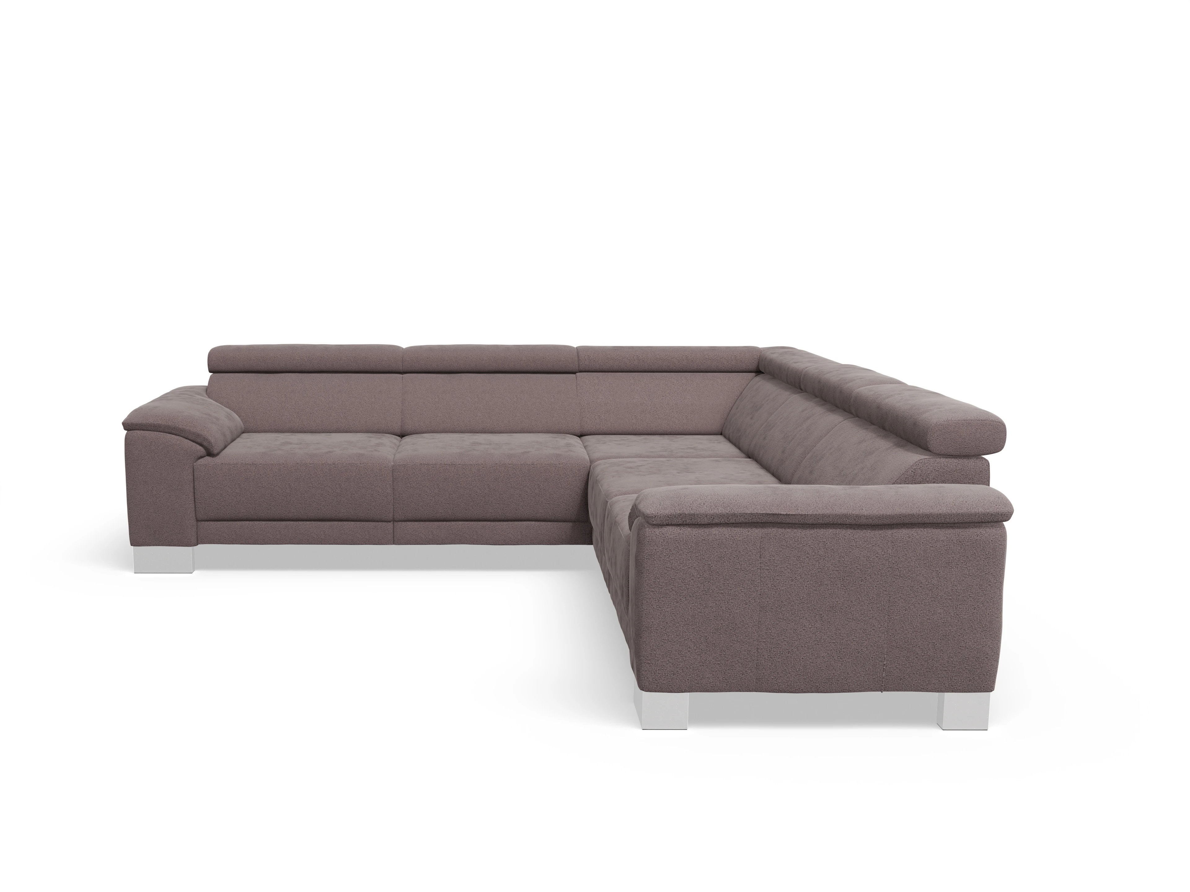 Ansicht des Produktes Antonio Ecksofa gleichschenklig in Stoff Braun