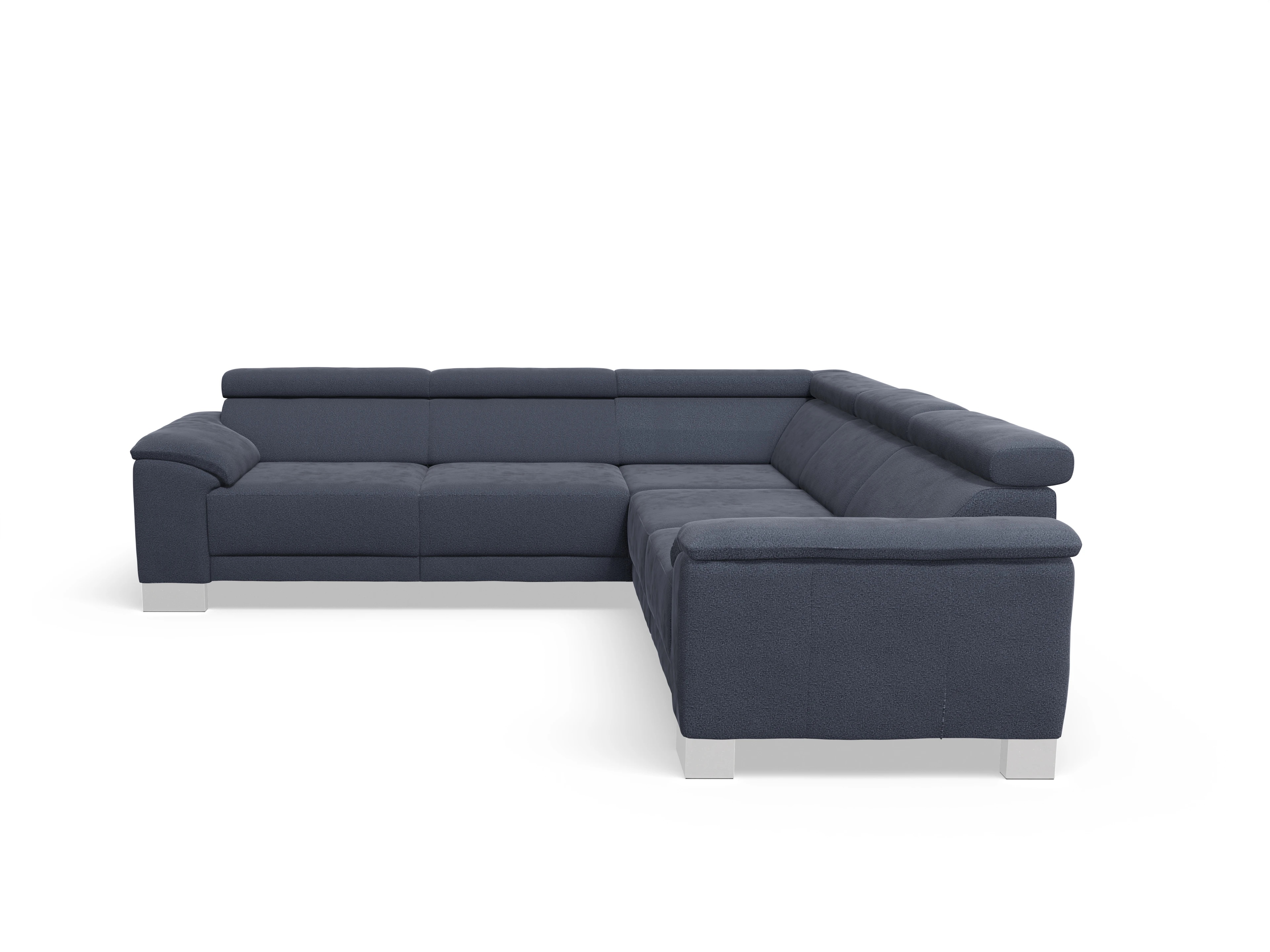 Ansicht des Produktes Antonio Ecksofa gleichschenklig in Stoff Blau