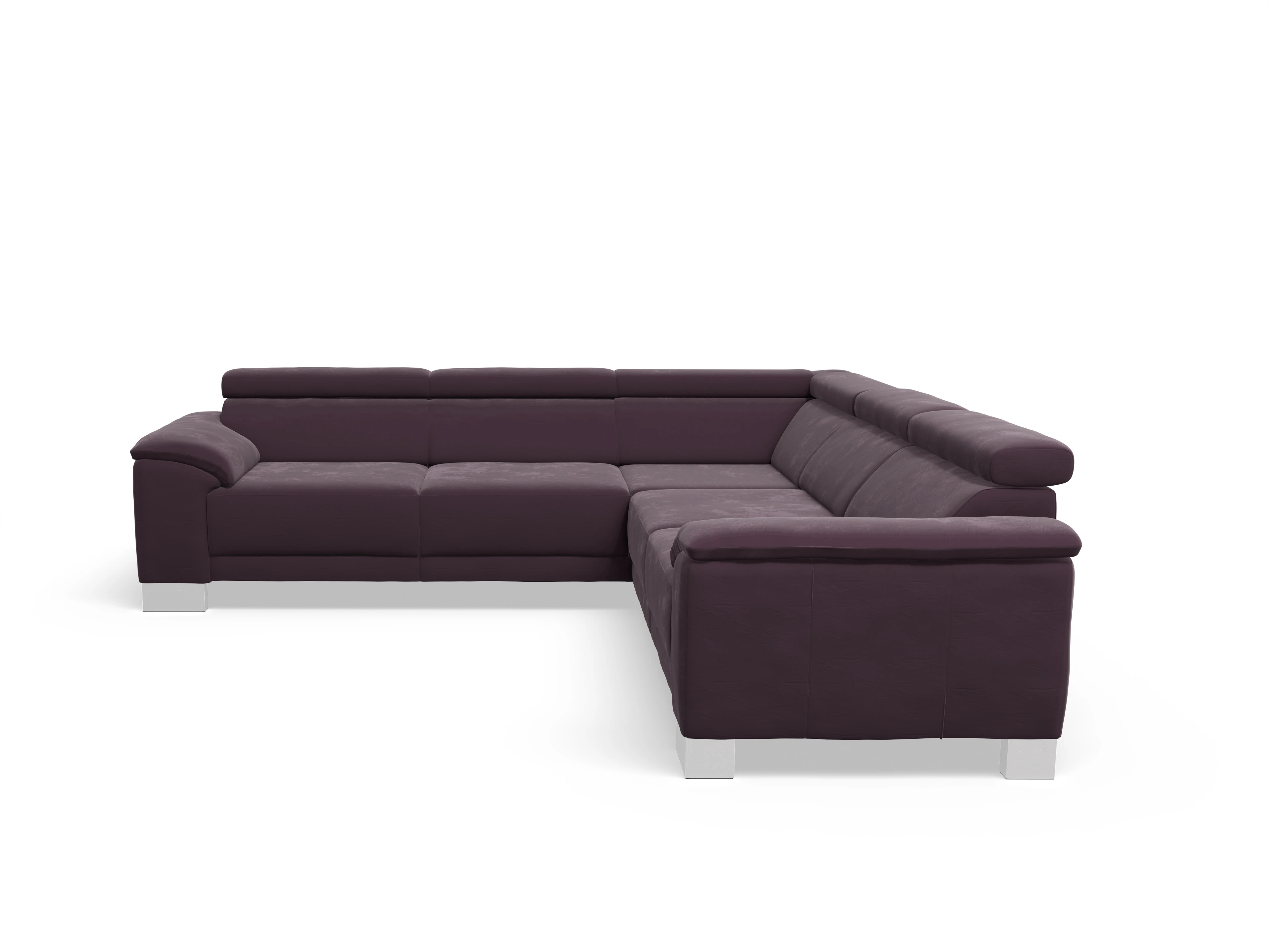 Antonio Ecksofa SPE Medium Ansicht des Produktes Antonio Ecksofa gleichschenklig in Stoff Lila