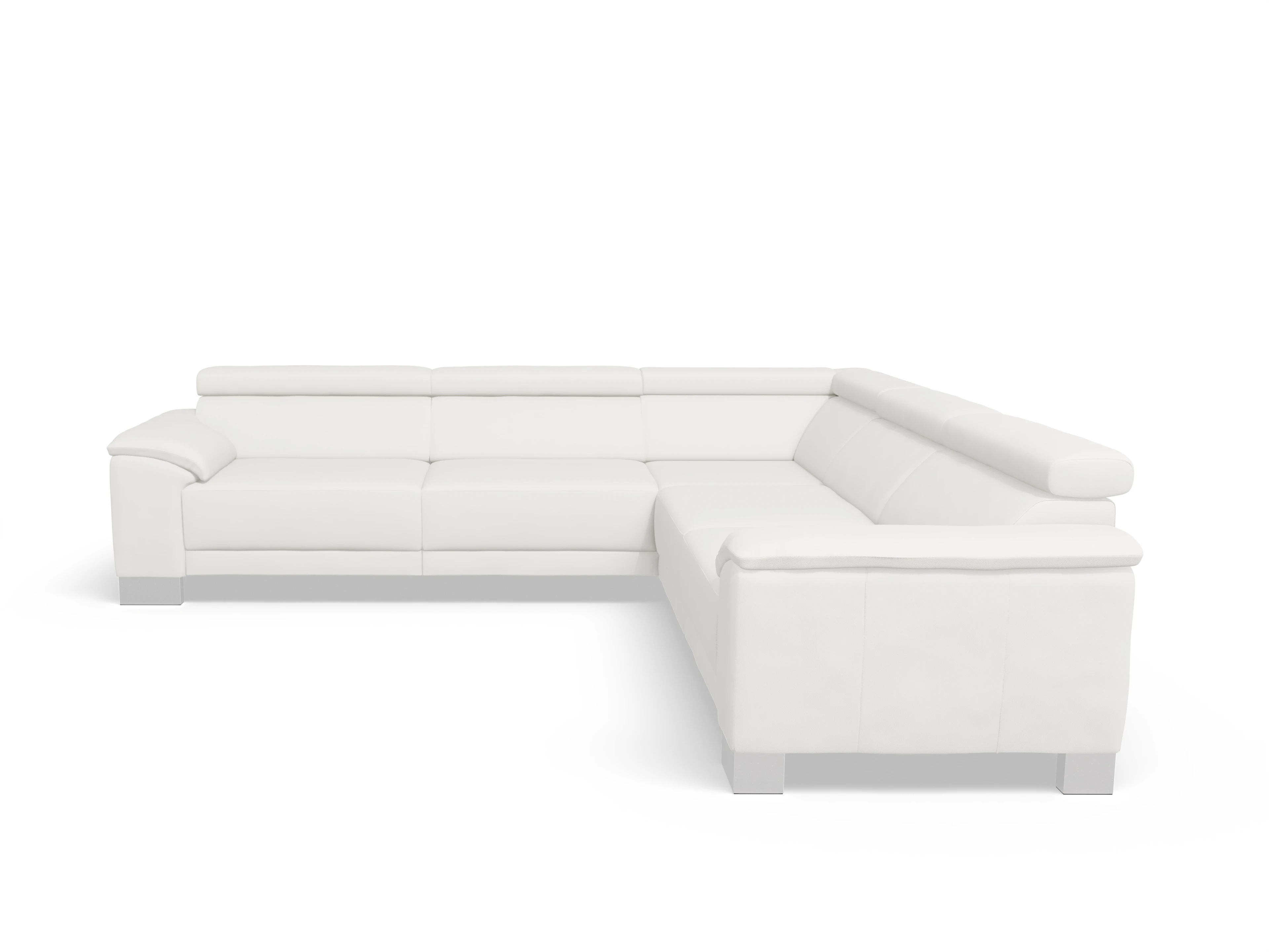 Antonio Ecksofa SPE Large Ansicht des Produktes Antonio Ecksofa gleichschenklig in Leder Weiss