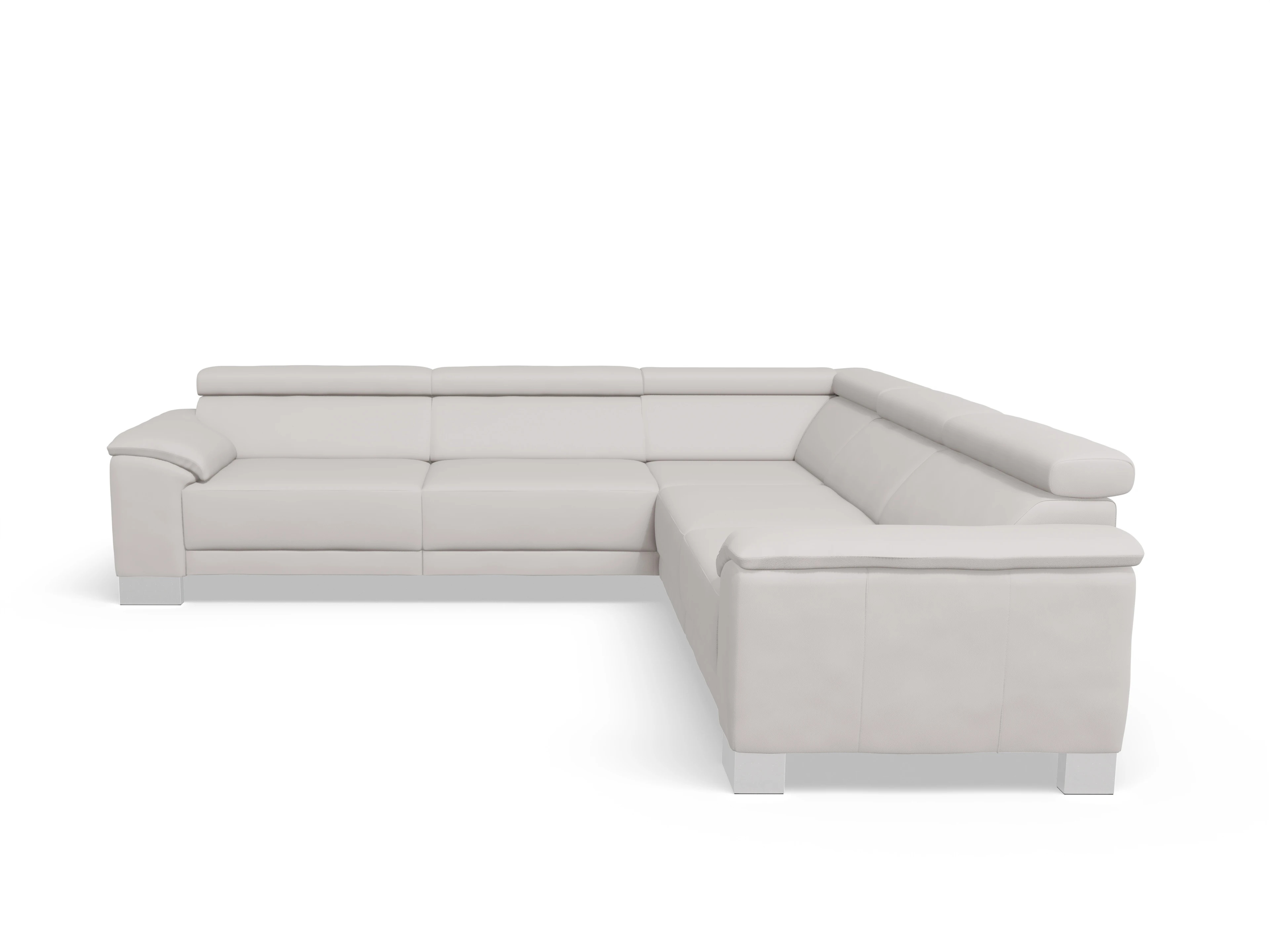 Antonio Ecksofa SPE Large Ansicht des Produktes Antonio Ecksofa gleichschenklig in Leder Grau