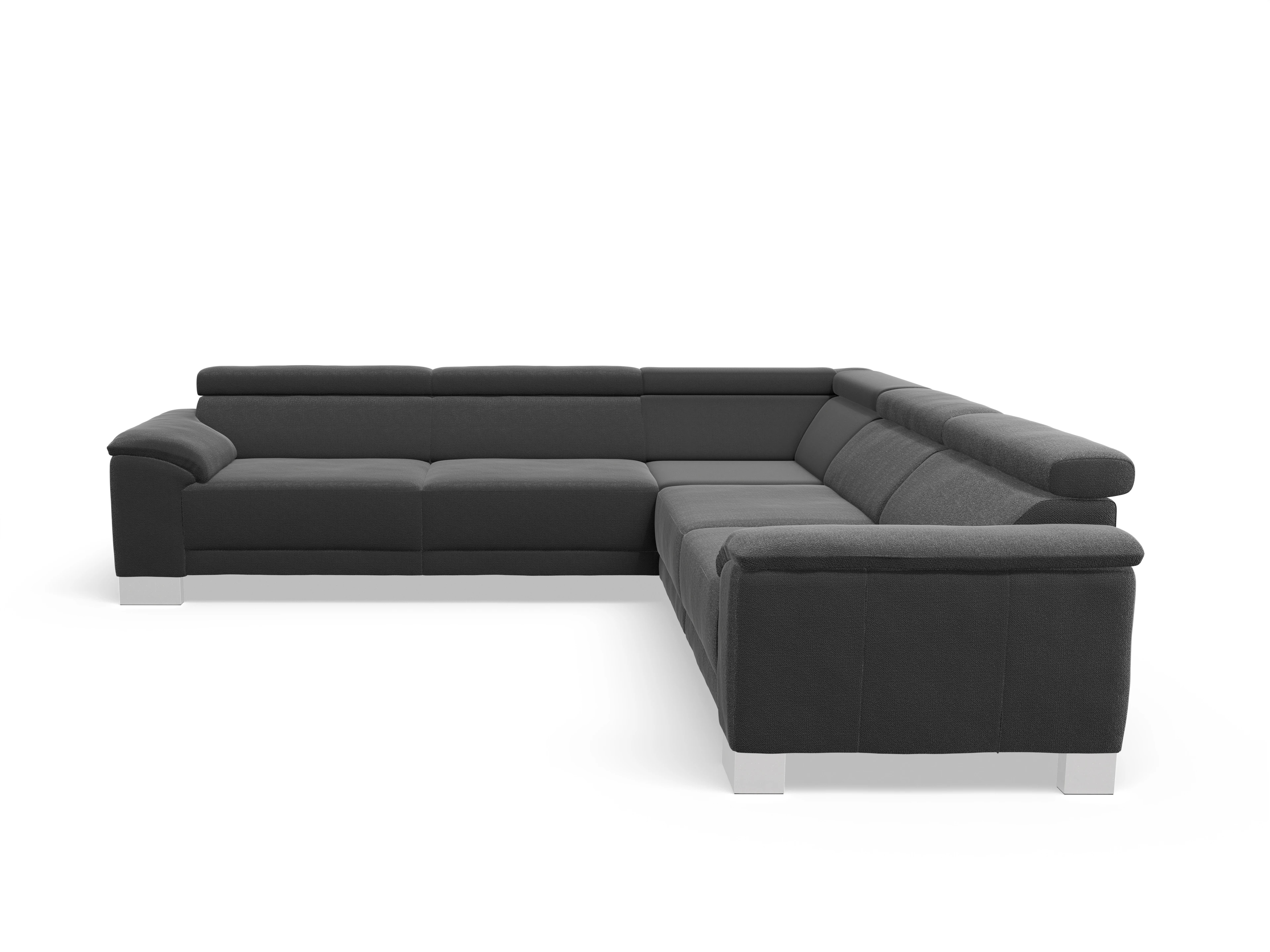 Antonio Ecksofa SPE Large Ansicht des Produktes Antonio Ecksofa gleichschenklig in Stoff Schwarz
