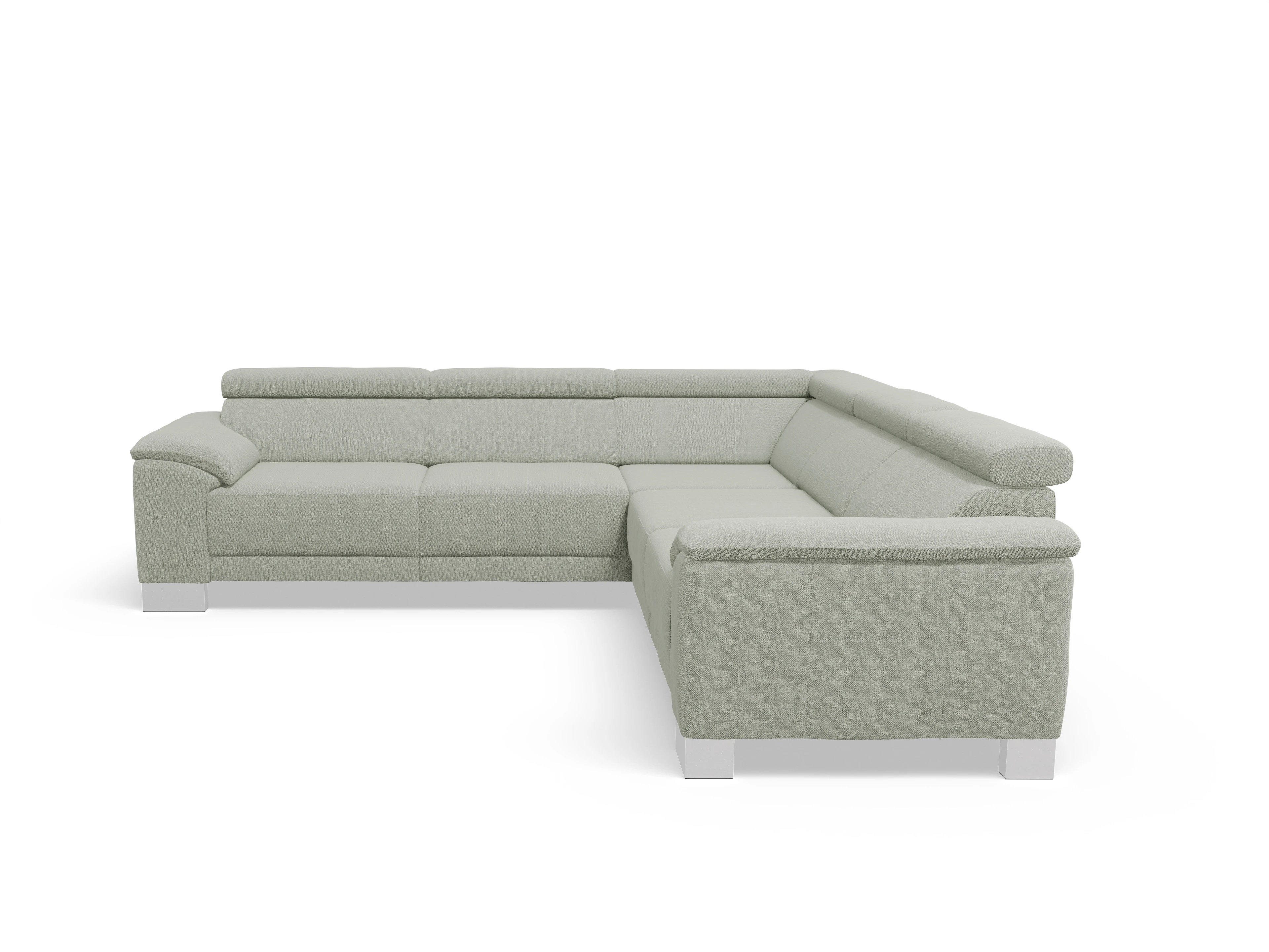Ansicht des Produktes Antonio Ecksofa gleichschenklig in Stoff Grau