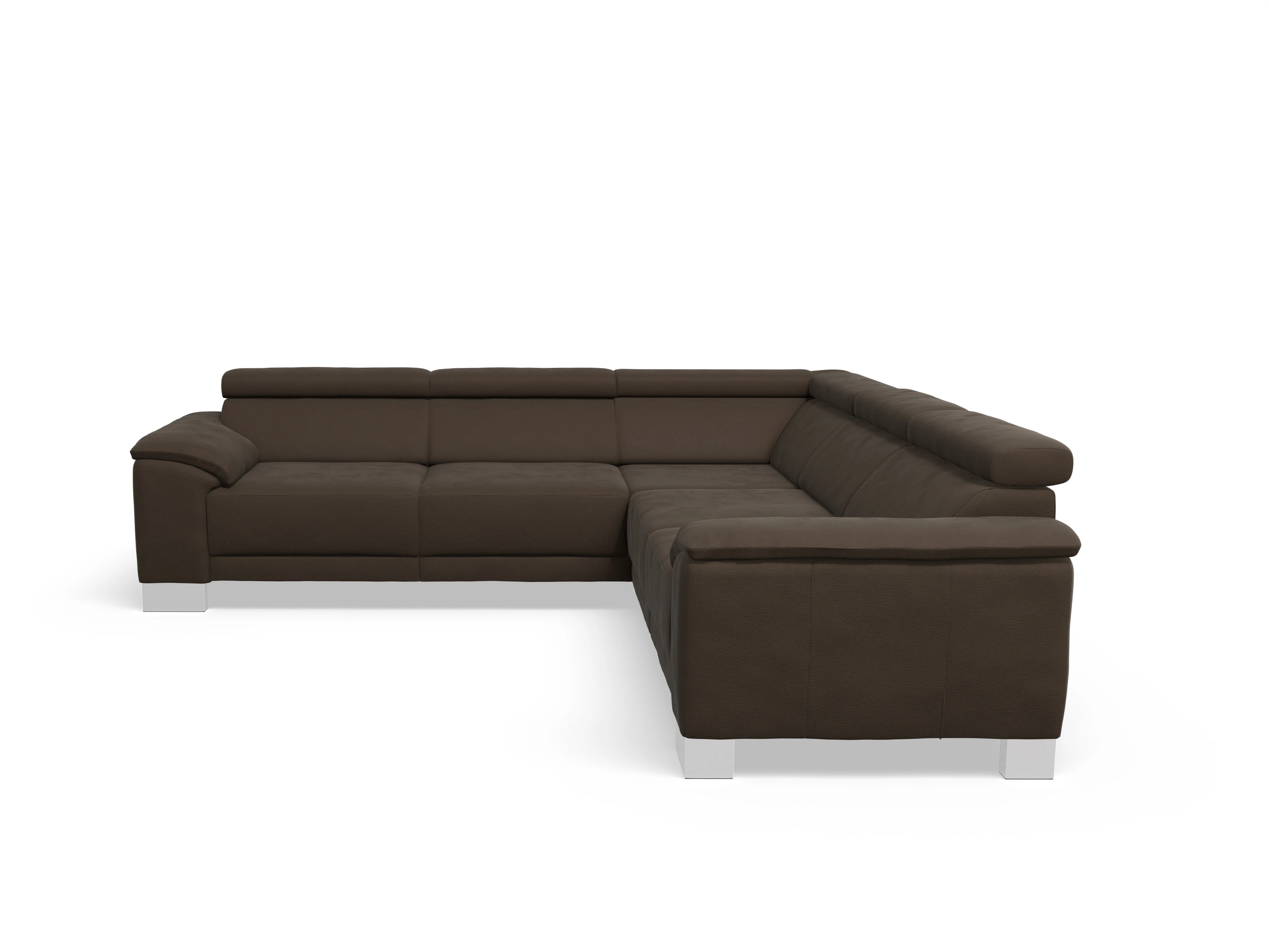 Antonio Ecksofa SPE Medium Ansicht des Produktes Antonio Ecksofa gleichschenklig in Stoff Braun