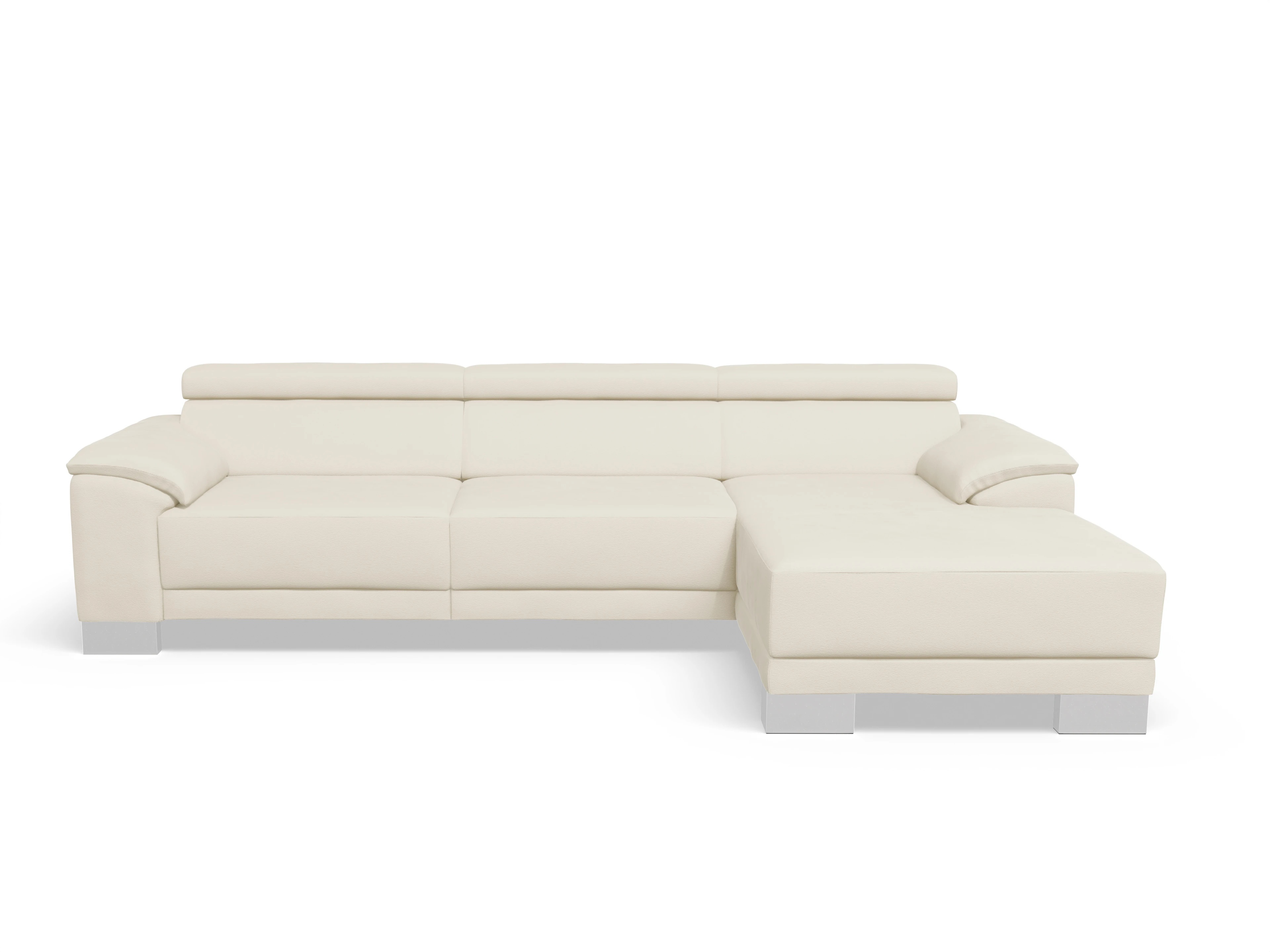 Ansicht des Produktes Antonio Ecksofa rechts Abschluss offen in Stoff Beige