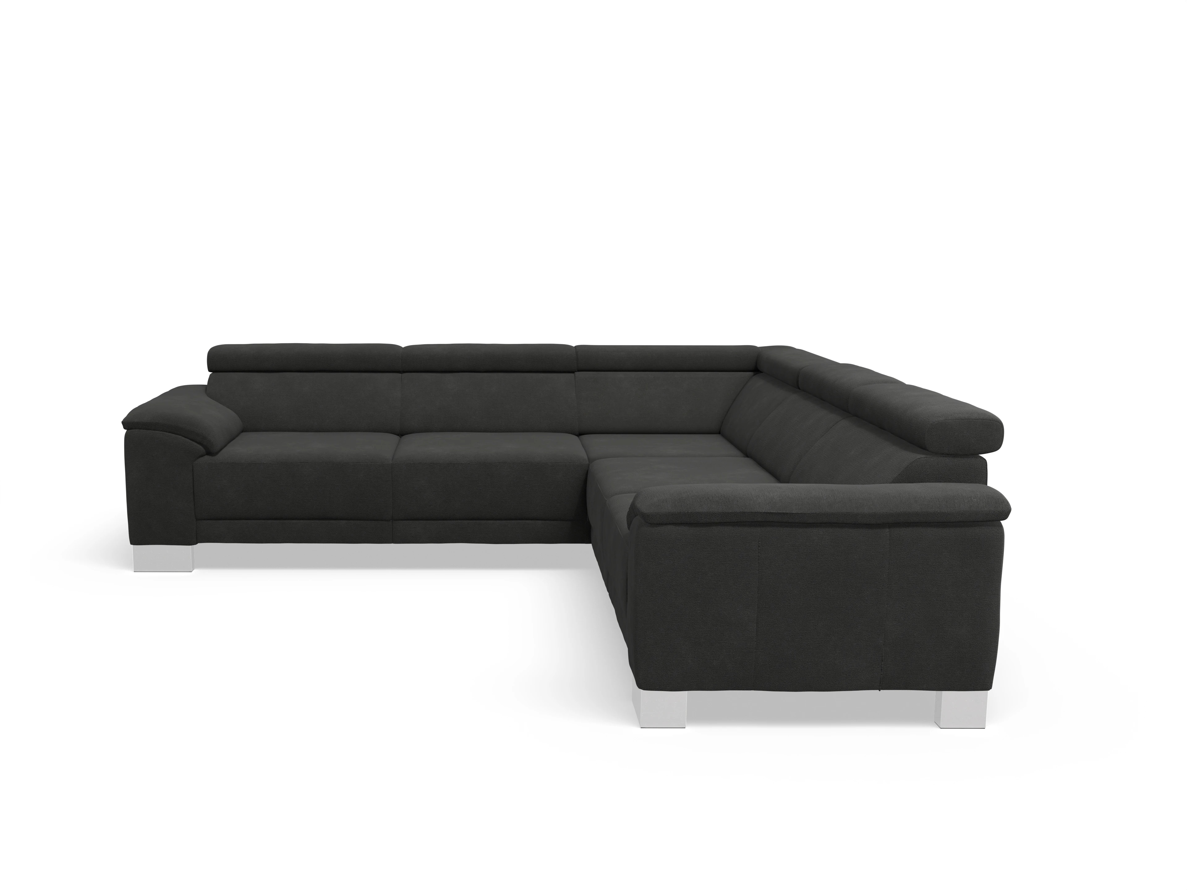 Ansicht des Produktes Antonio Ecksofa gleichschenklig in Stoff Schwarz