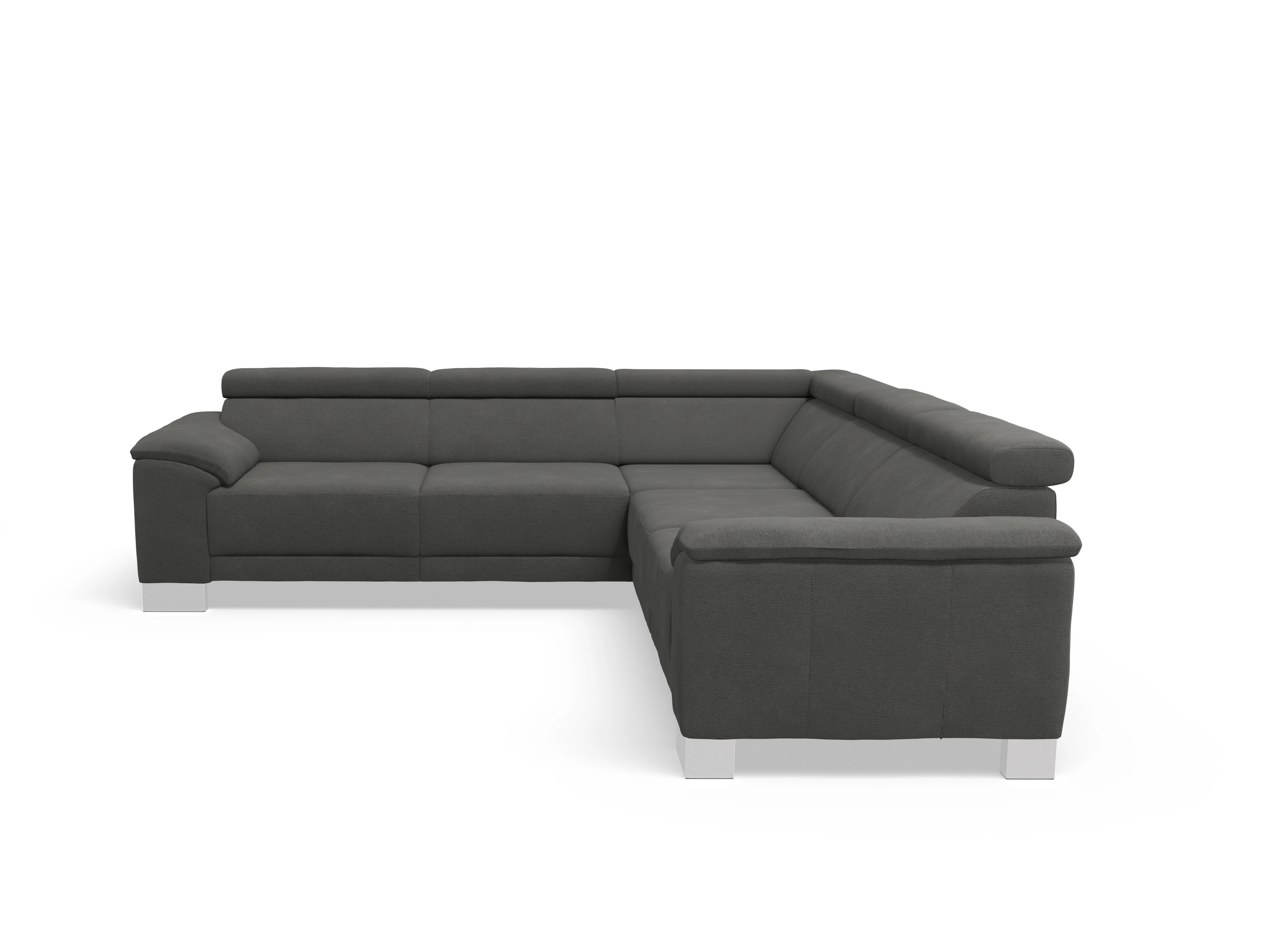 Ansicht des Produktes Antonio Ecksofa gleichschenklig in Stoff Grau
