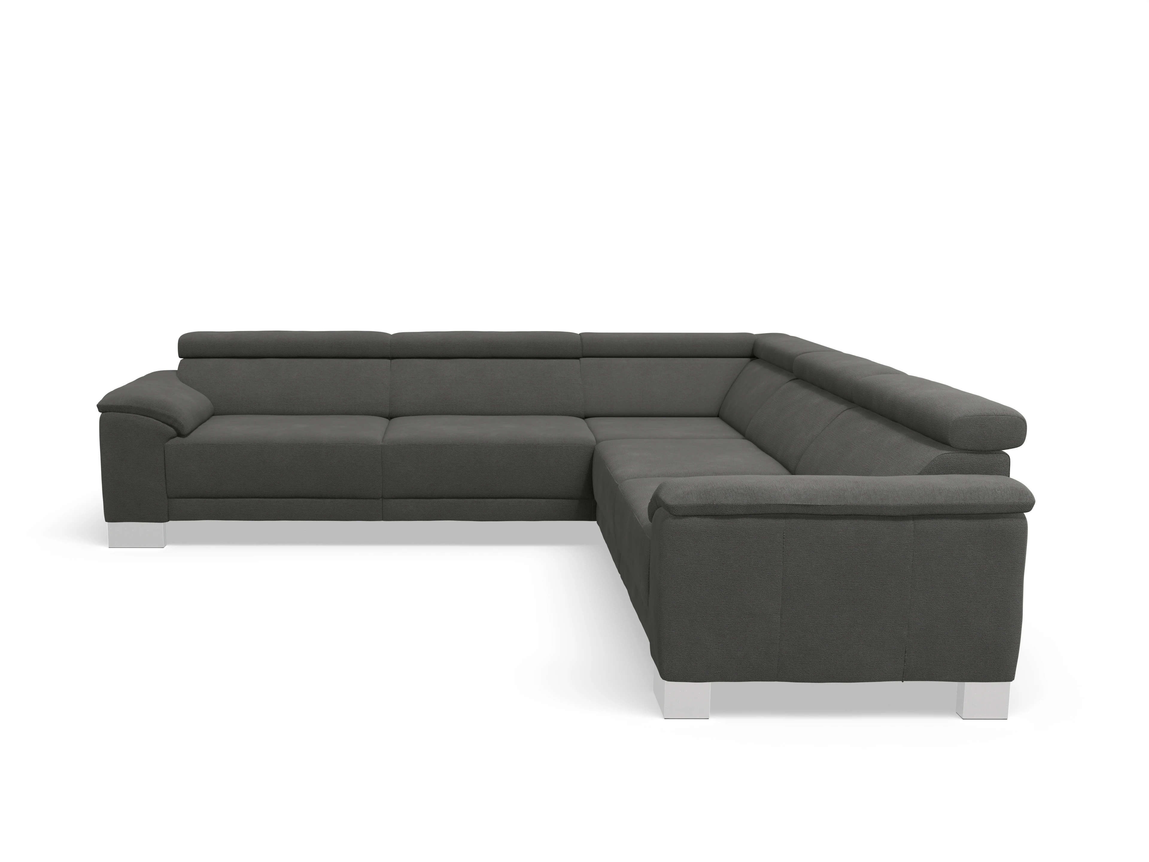 Ansicht des Produktes Antonio Ecksofa gleichschenklig in Stoff Grau