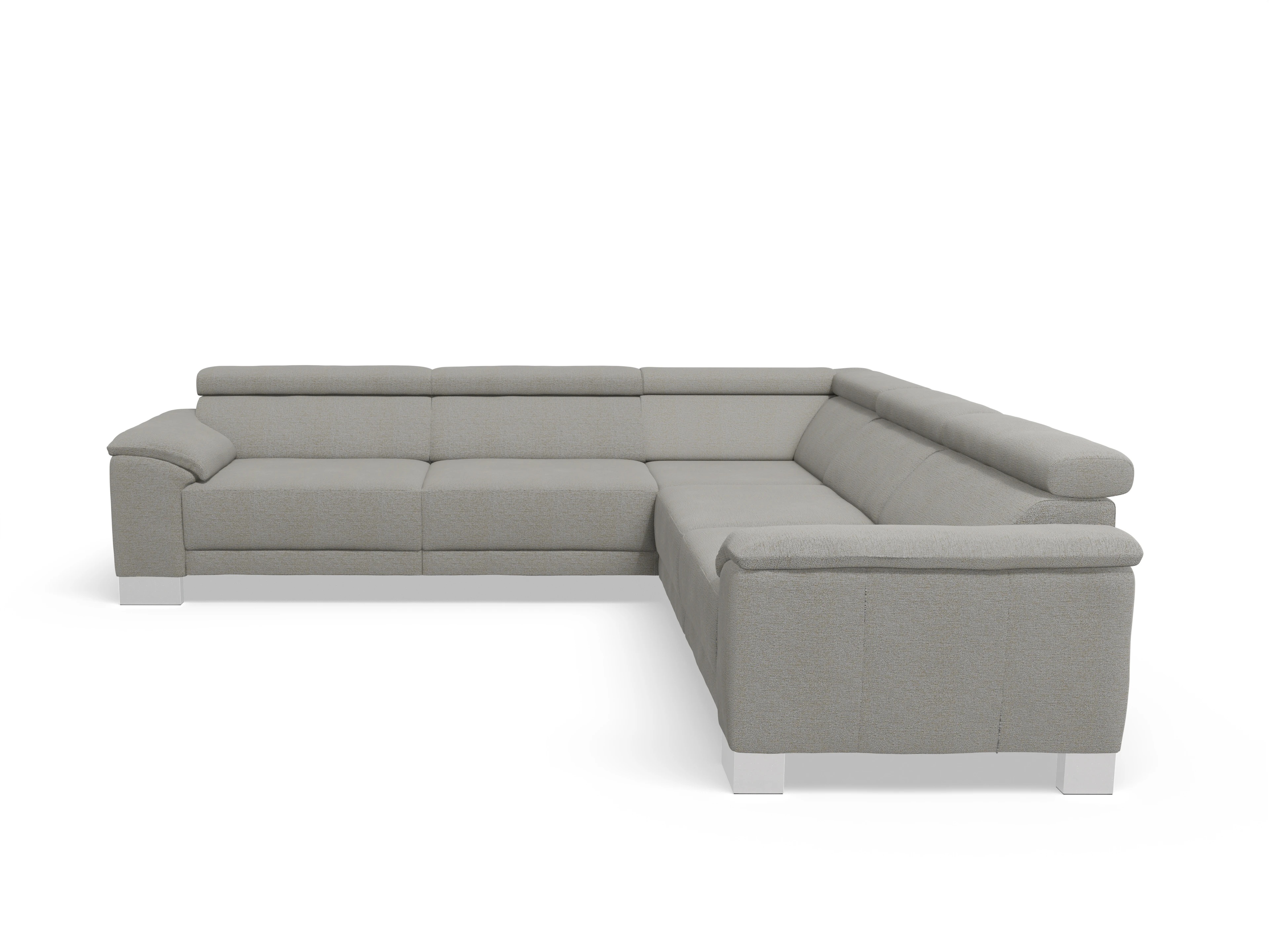 Ansicht des Produktes Antonio Ecksofa gleichschenklig in Stoff Grau