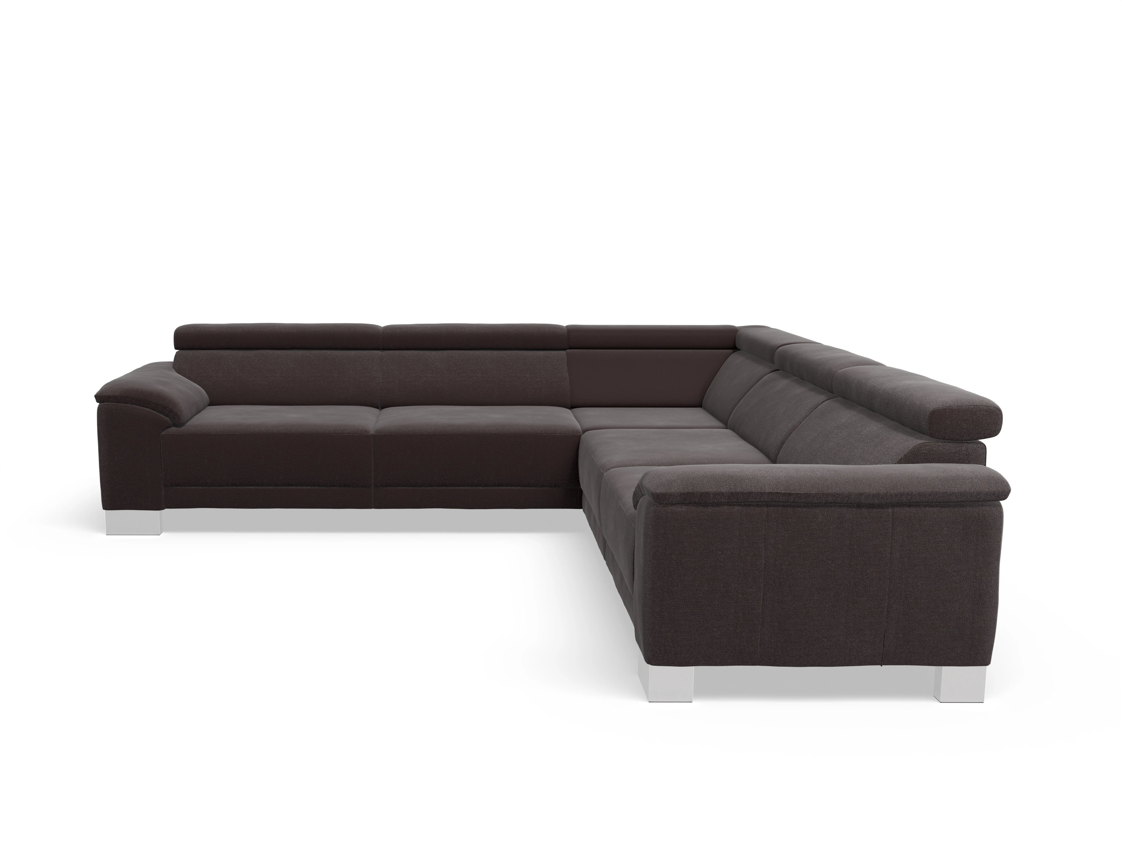 Antonio Ecksofa SPE Large Ansicht des Produktes Antonio Ecksofa gleichschenklig in Stoff Braun