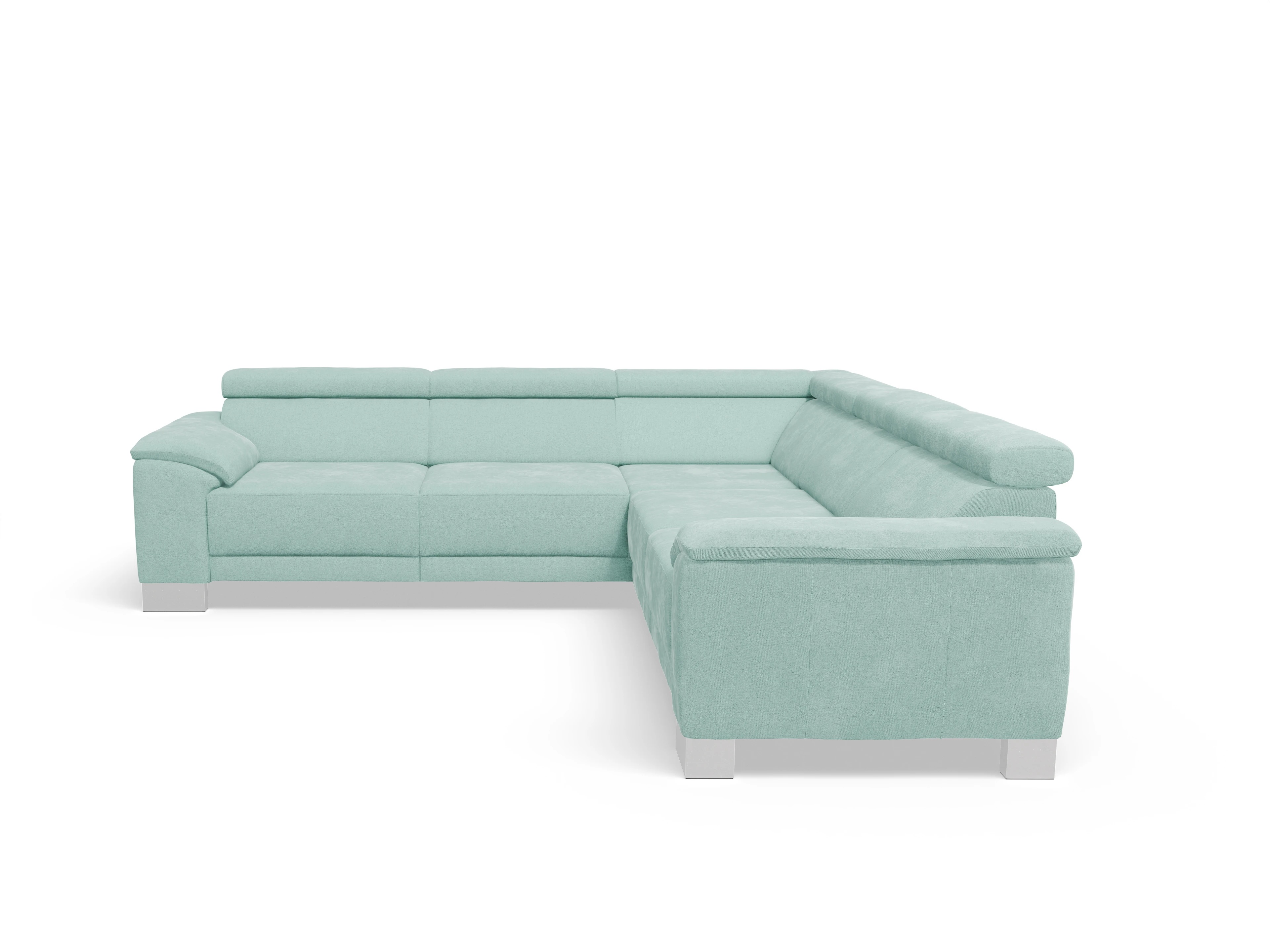 Ansicht des Produktes Antonio Ecksofa gleichschenklig in Stoff Blau