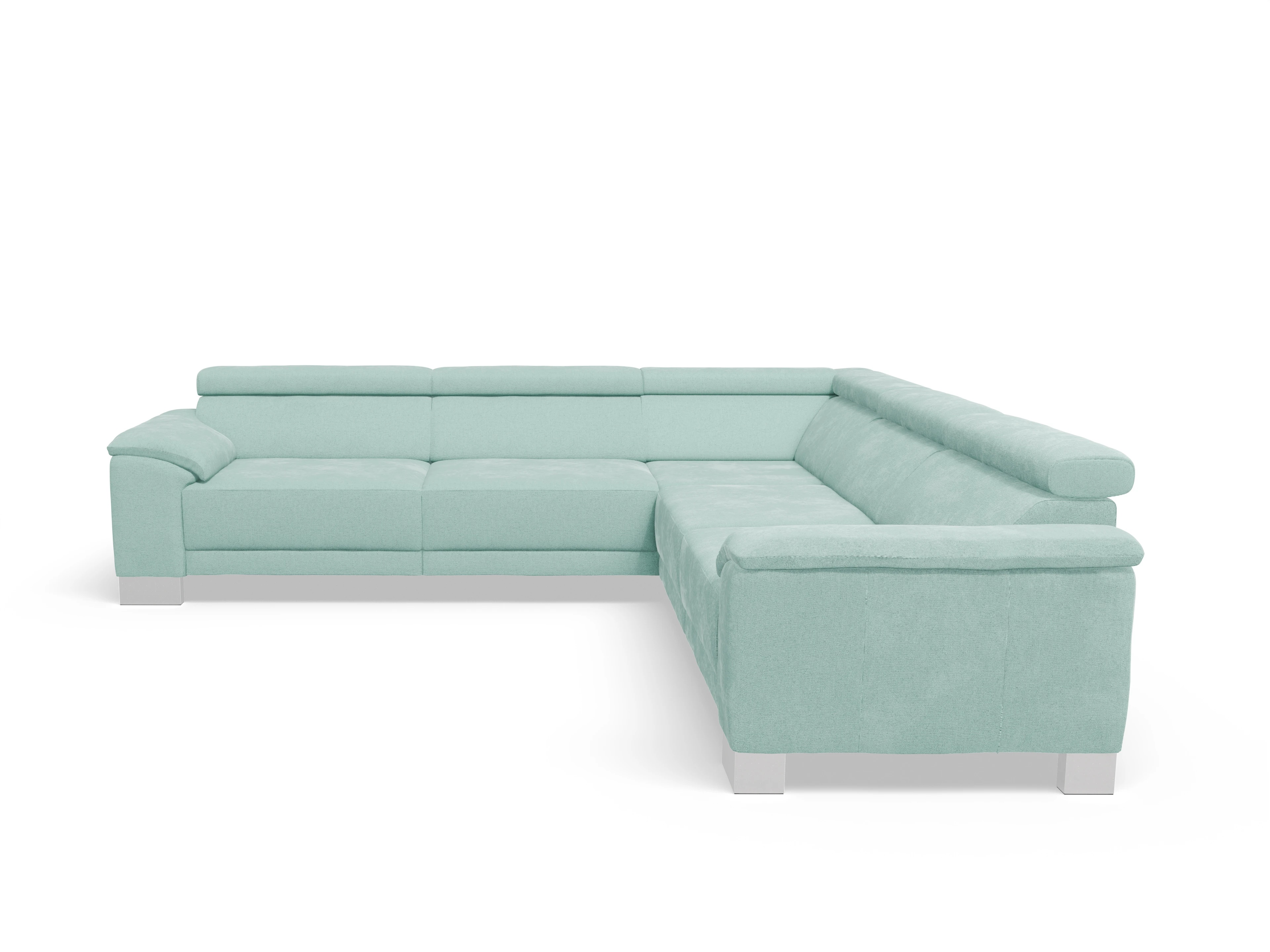 Antonio Ecksofa SPE Large Ansicht des Produktes Antonio Ecksofa gleichschenklig in Stoff Blau
