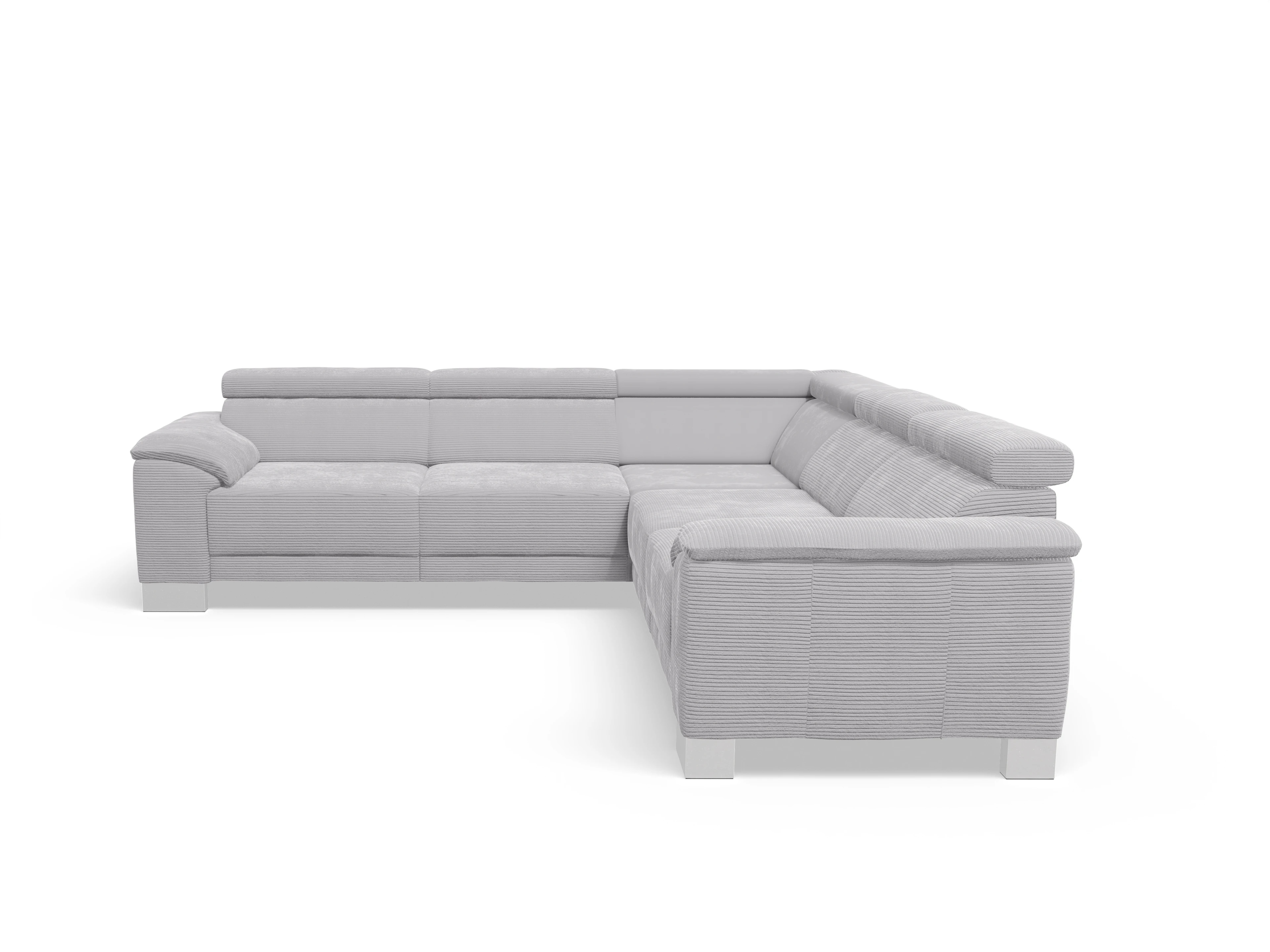 Antonio Ecksofa SPE Medium Ansicht des Produktes Antonio Ecksofa gleichschenklig in Stoff Grau