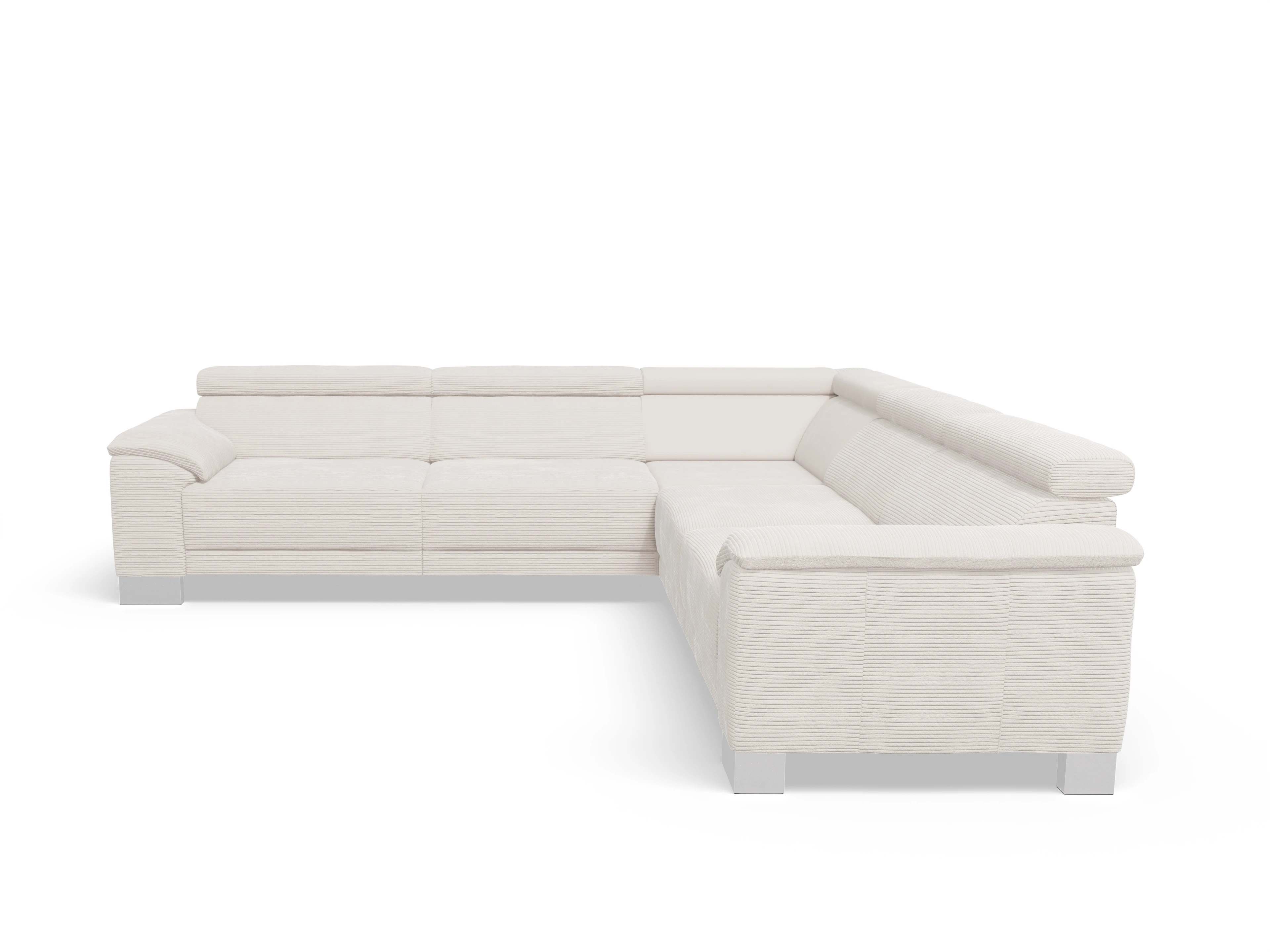 Ansicht des Produktes Antonio Ecksofa gleichschenklig in Stoff Weiss